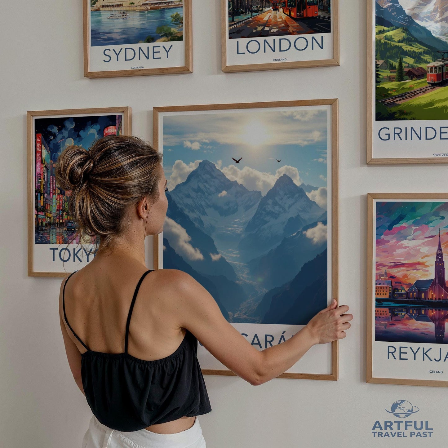 Wanderlust Travel Posters Set, Vintage Travel Poster Prints, Cityscape Art Prints, Adventure Wall Decor, Travel Themed Wall Art