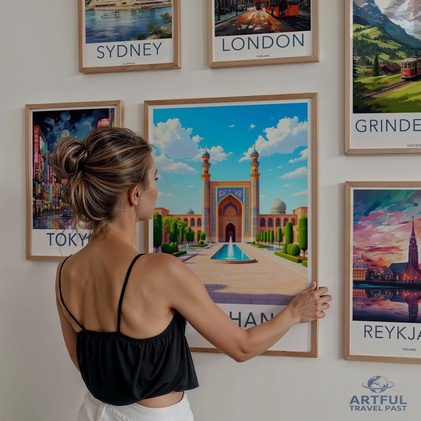 Travel Poster Wall Art Set, Cityscape Prints, Urban Art Prints, Modern Wall Art, Home Decor, City Wall Art, Travel Gift