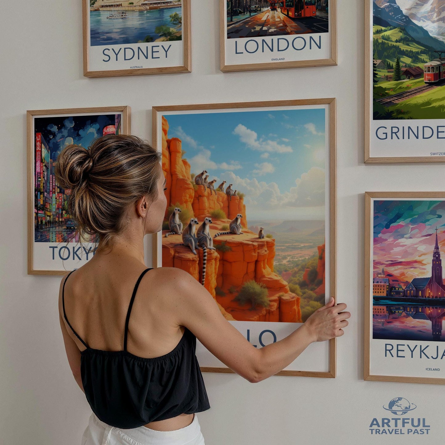 World Travel Poster Set, Explore Iconic Cities, Wall Art for Home Decor, Vintage Style Travel Art Prints, Unique Gift Idea