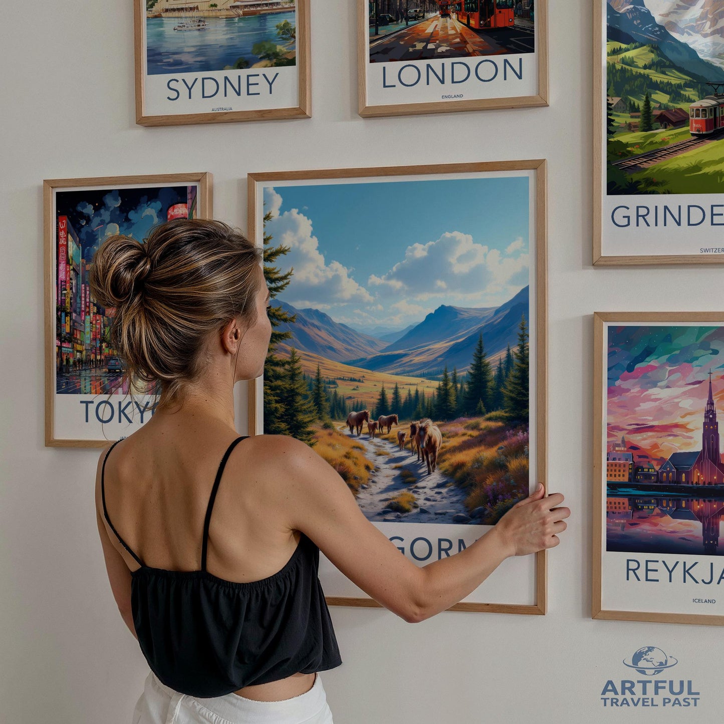 Travel wall art, cityscape posters, scenic travel prints, wall decor, travel photography prints, city travel posters set collection