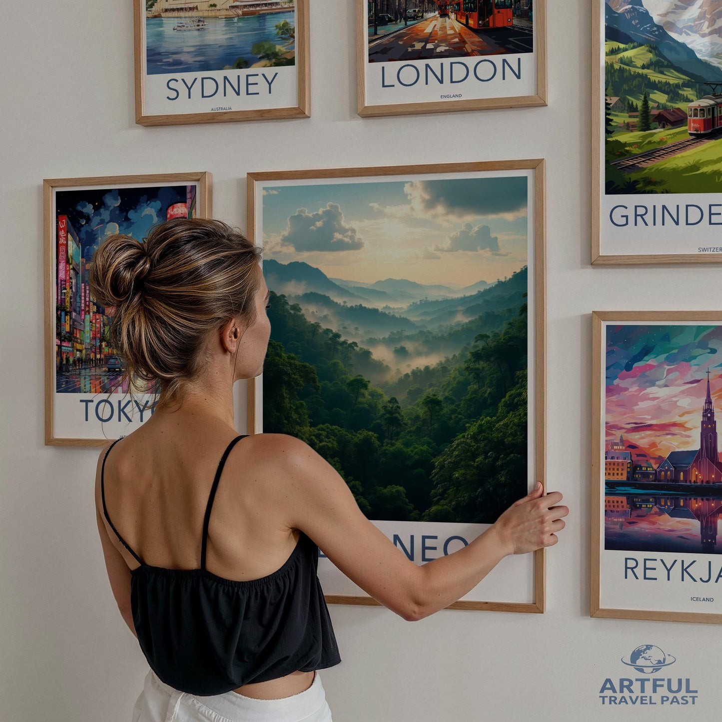 Travel Print Gallery Wall Art, Cityscape Posters, Modern Home Decor, World Travel Art Prints, Wanderlust Inspired Wall Art