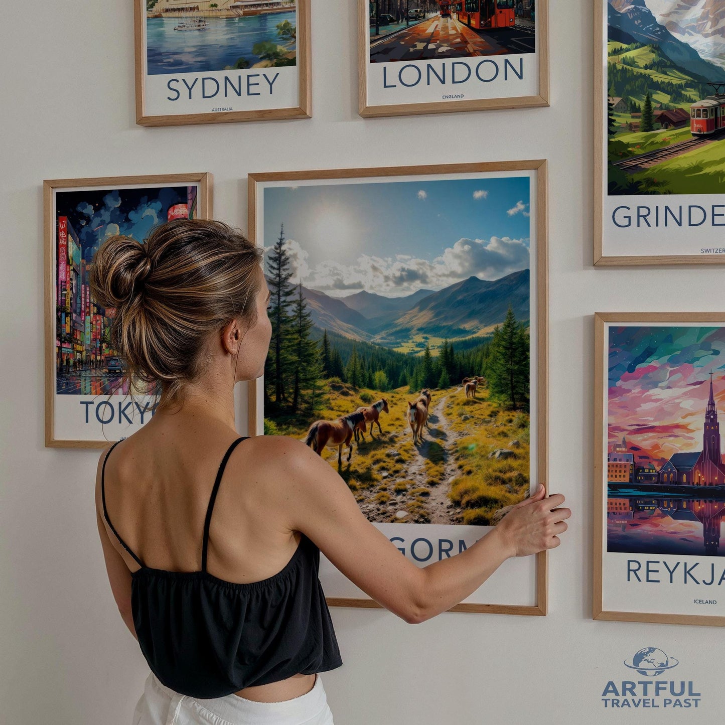 Scenic Art Prints Set, Beautiful Travel Posters, Wall Art for Home Decor, City and Nature Landscape Prints, Gallery Wall Decor