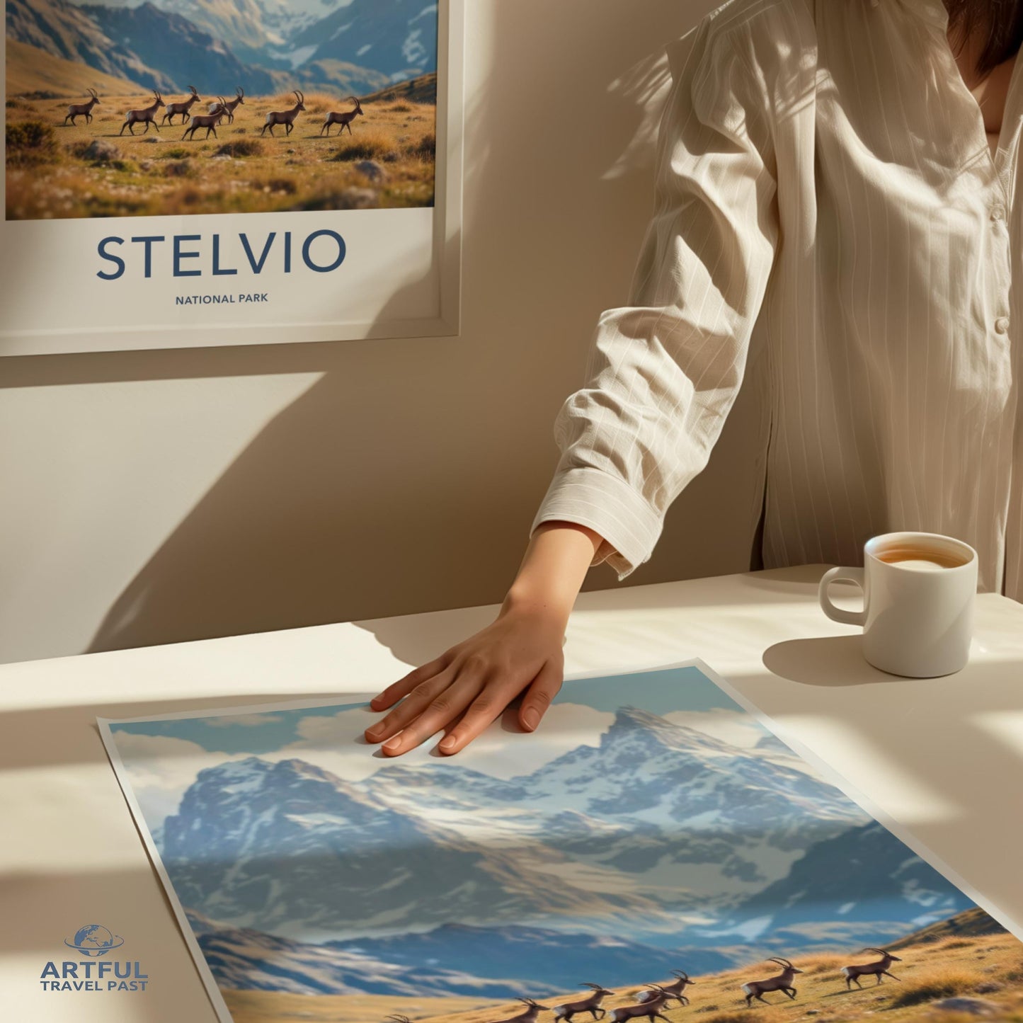 Stelvio National Park Poster, Mountain Landscape Art Print, Nature Wall Decor, Scenic Photography, Artful Travel Past Collection