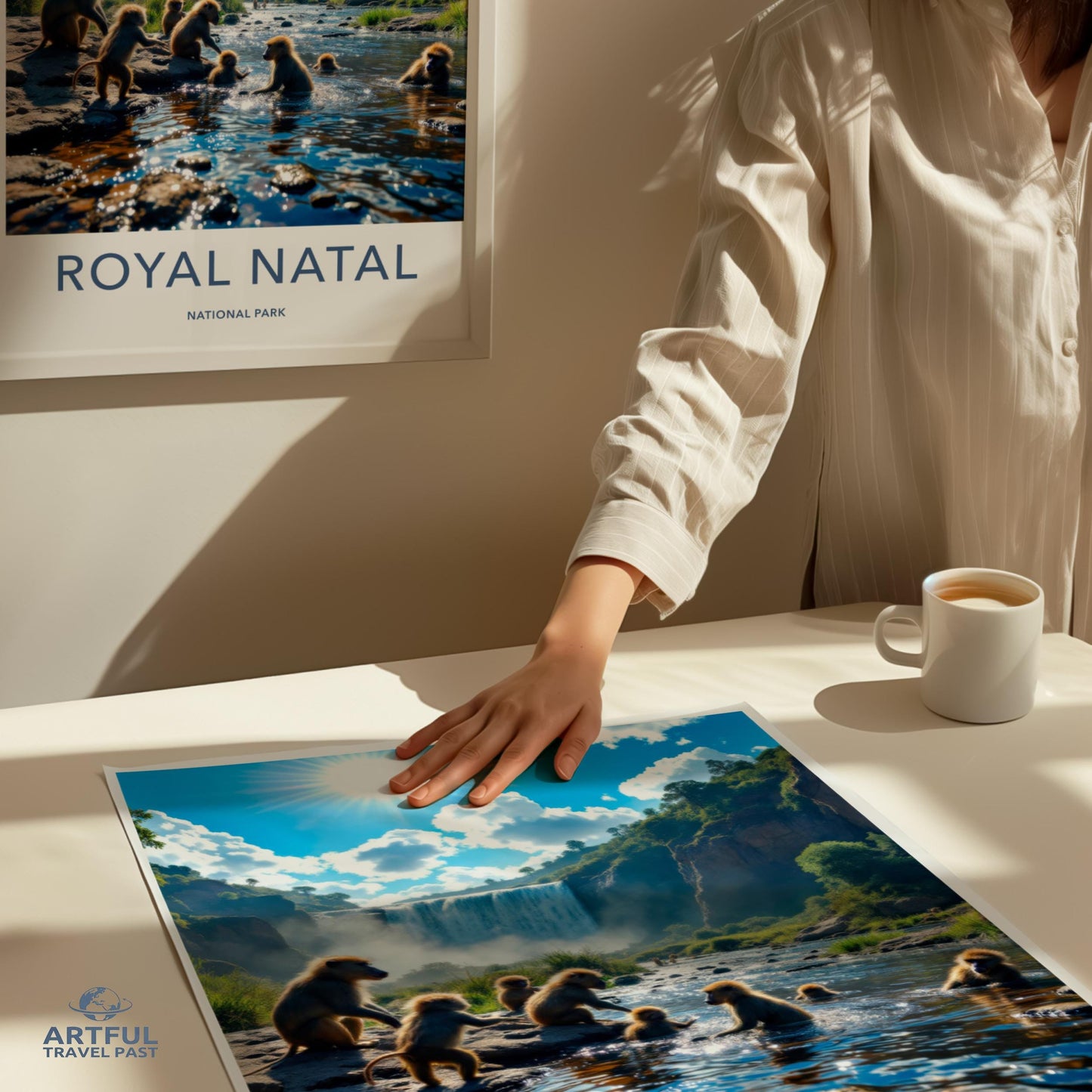 Royal Natal National Park Poster, Artful Travel Past Print, Scenic Landscape Wall Art Decor, Nature Photography, Captivating View