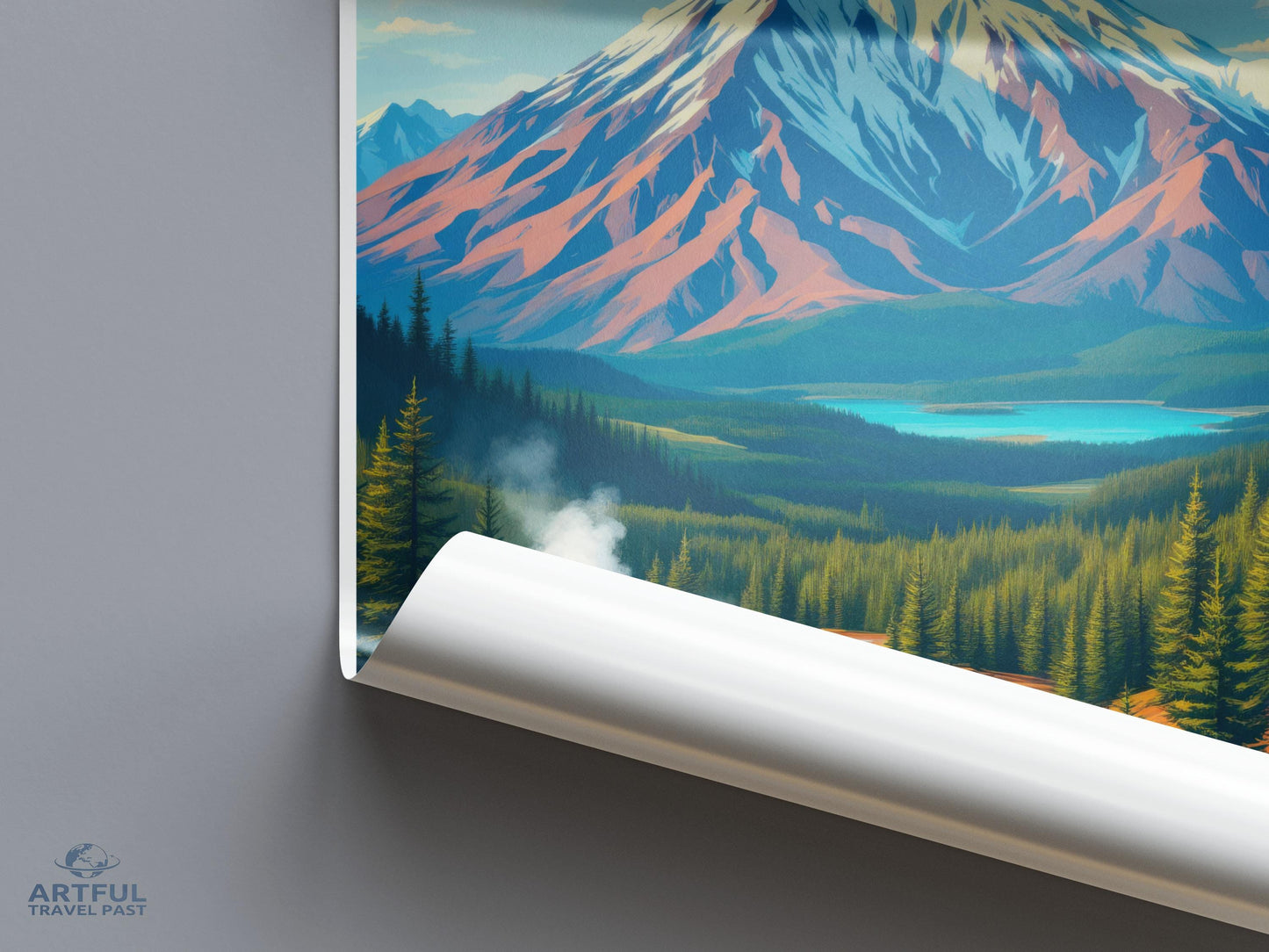 Mountain Landscape Wall Art, Nature Scenic Poster, Wall Decor, Home Interior, Travel Photography, Large Canvas Print, Adventure Decor