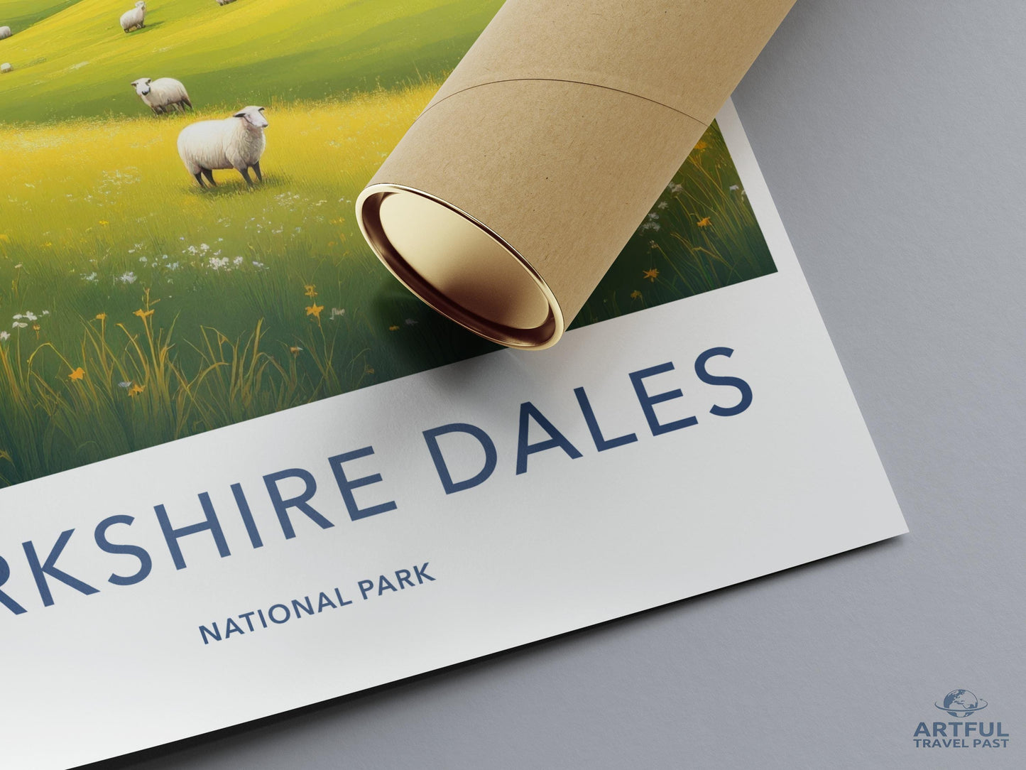 Yorkshire Dales National Park Art Print, Vintage Travel Poster, Landscape Wall Decor, Home Decoration, Gift for Nature Lovers