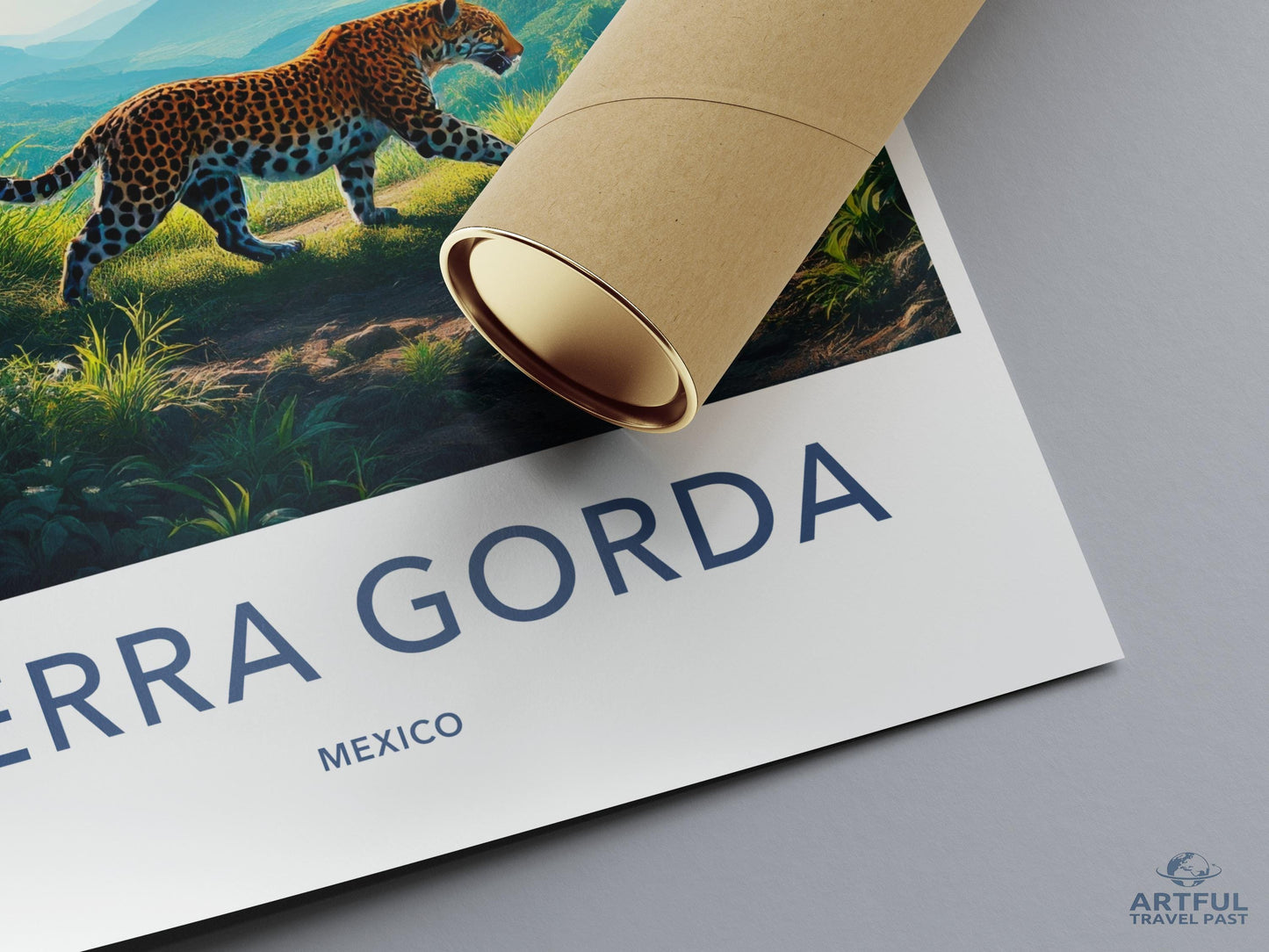 Sierra Gorda Mexico Art Print, Travel Poster, Wall Art, Vintage Style Poster, Scenic Landscape Decoration, Home Decor