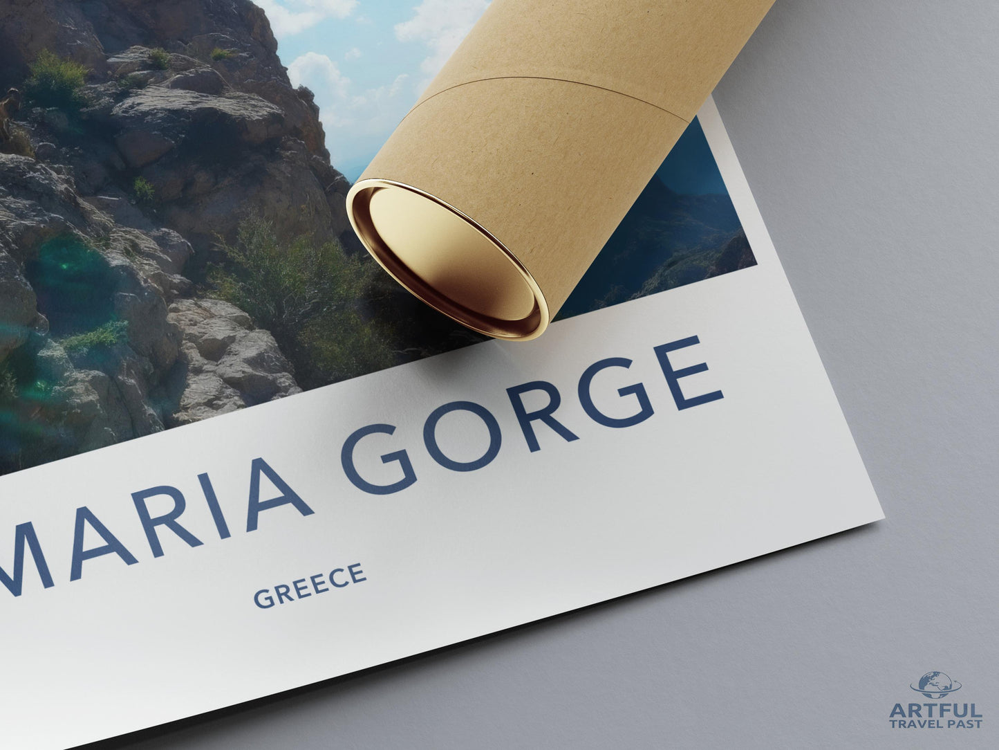 Samaria Gorge Greece Travel Poster, Greek Nature Wall Art, Beautiful Greece Print, Scenic Greece Landscape Decor
