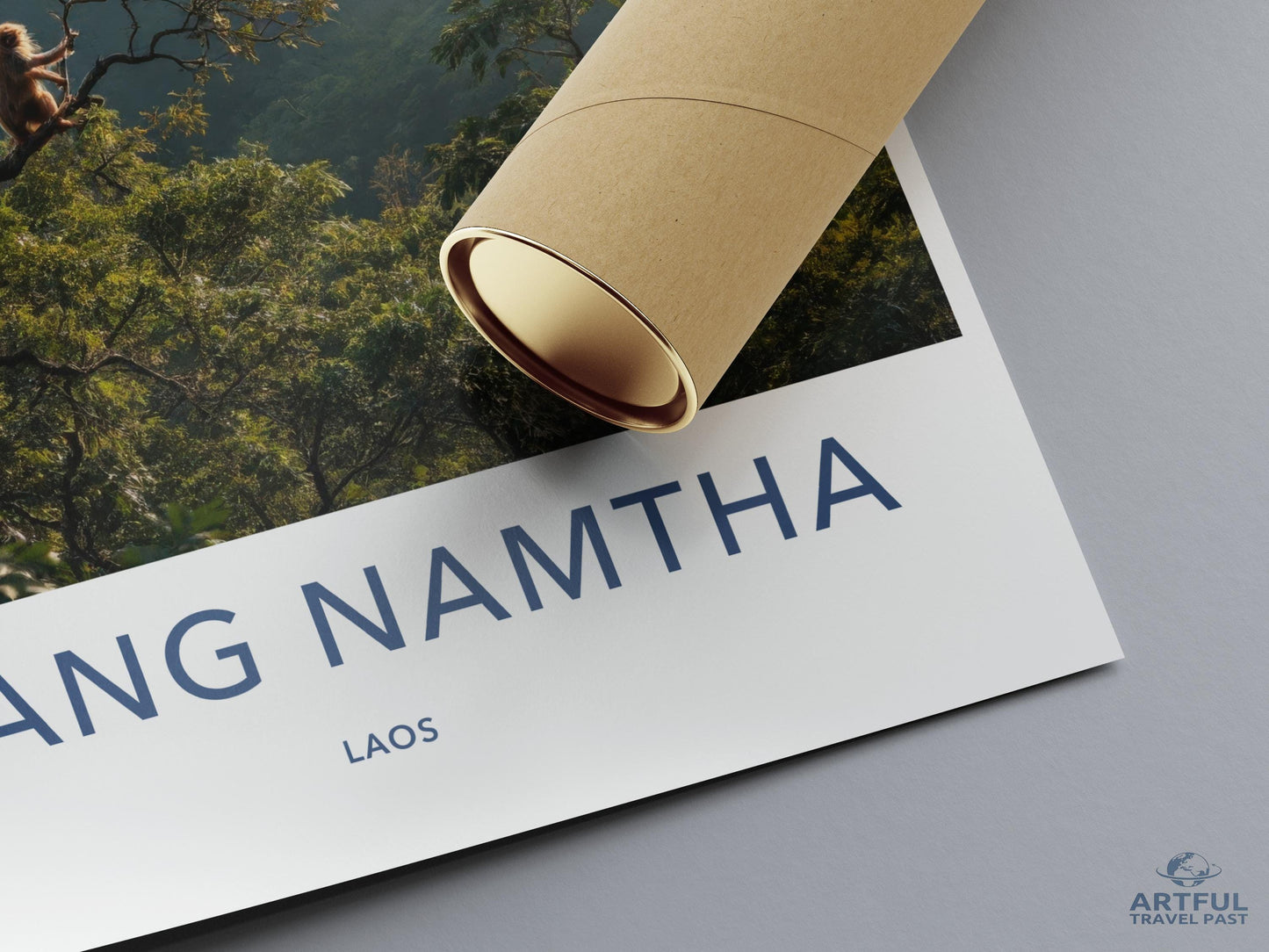 Travel Poster, Luang Namtha Laos Poster, Wanderlust Decor, Travel Wall Art, Southeast Asia Print, Nature Photography Poster