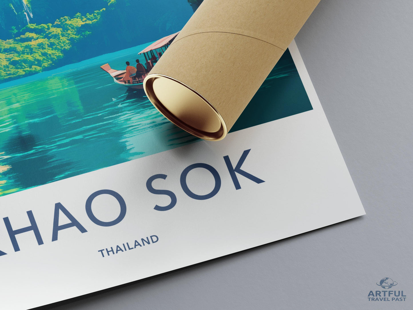 Khao Sok National Park Poster, Thailand Landscape Print, Travel Photography Wall Art, Nature Decor, Scenic Wall Print