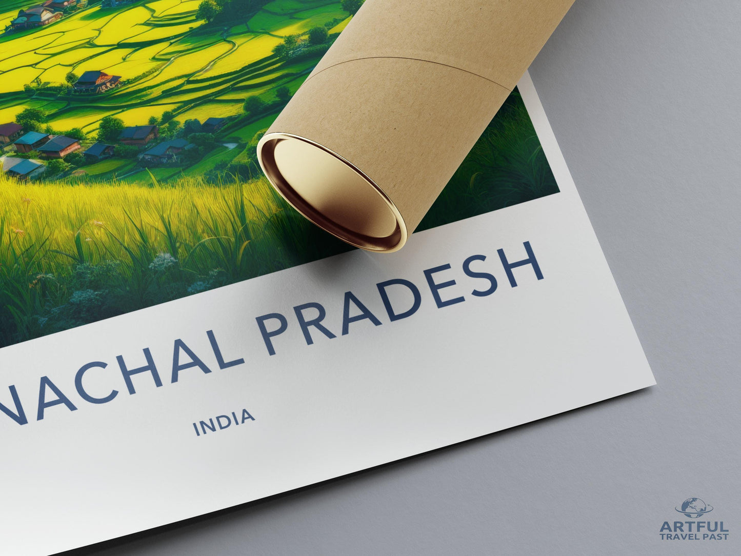 India Travel Poster, Arunachal Pradesh Wall Art, Vibrant Landscape Print, Adventure Decor, Home Office Decoration, Gift Idea