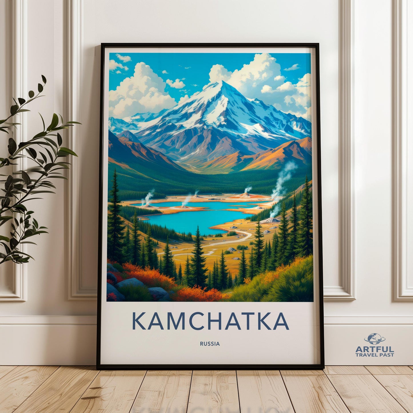 Kamchatka Russia Wall Art, Mountain Landscape Print, Nature Decor, Adventure Poster, Travel Photography, National Park Artwork