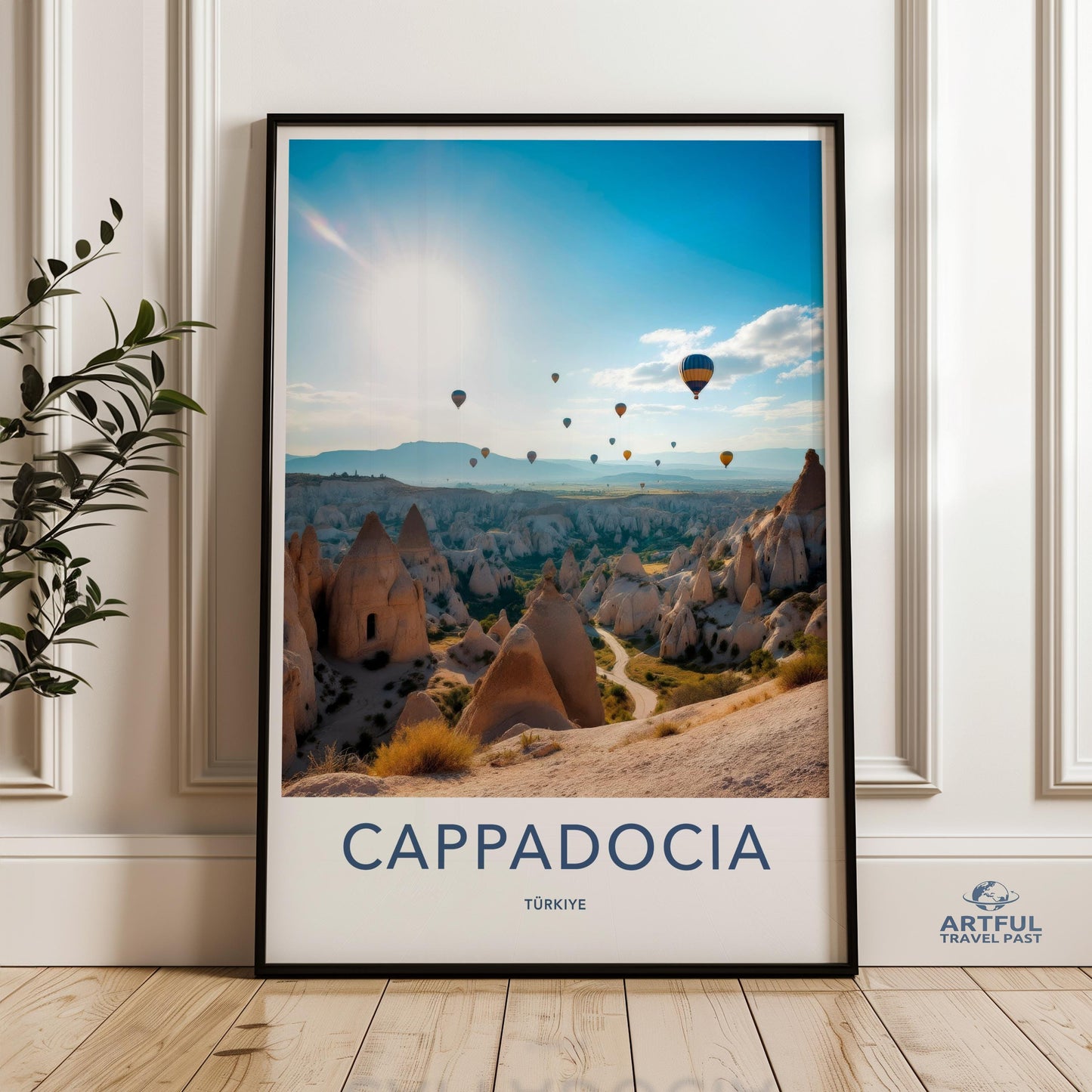 Cappadocia Hot Air Balloons Wall Art, Cappadocia Print, Hot Air Balloons Poster, Scenic Cappadocia Decor, Turkey Travel Art