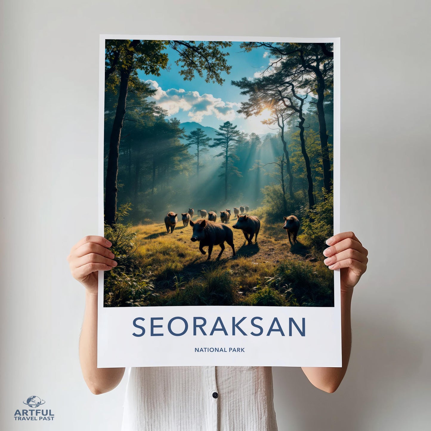 Seoraksan National Park Wall Art Print, Nature Forest Landscape Poster, Home and Office Decor, Unique Travel Gift Idea