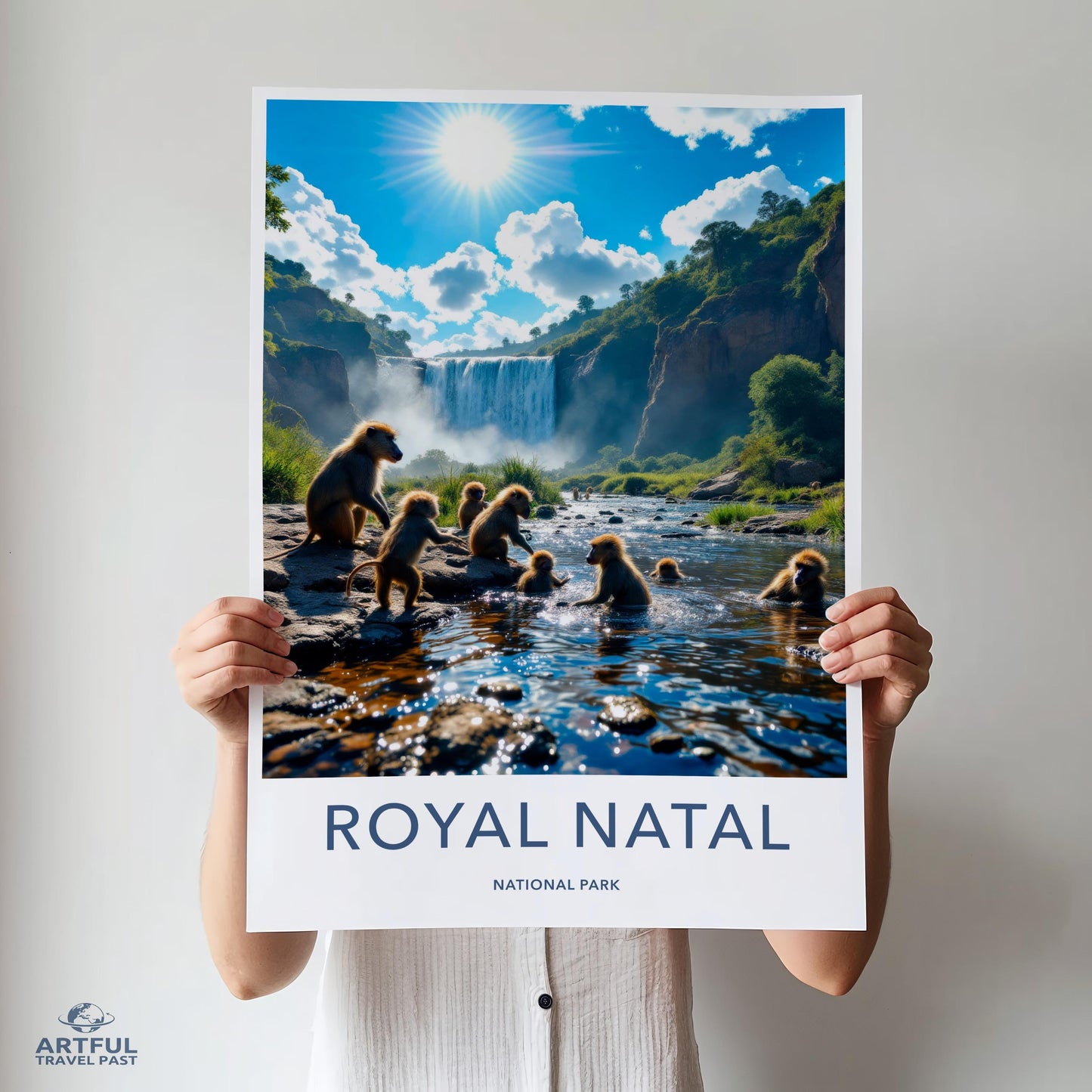 Royal Natal National Park Poster, Nature Wall Art Print, Wildlife Photography, Scenic Landscape Decor, Travel Poster Artwork
