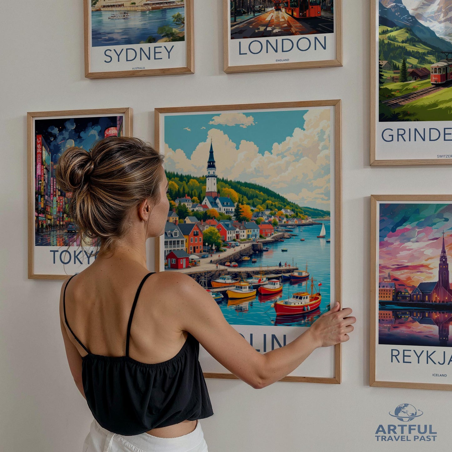 World travel poster set, City wall art, Colorful travel prints, Adventure decor for home, Travel destination artwork, Cityscape posters
