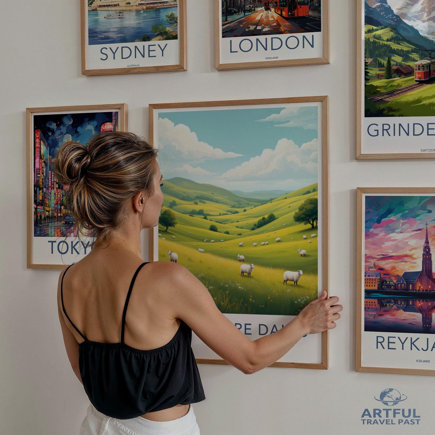 World Travel Poster Set, Wall Art Prints, Vintage Travel Posters, Modern Wall Decor, City Posters Collection, Home Office Decor