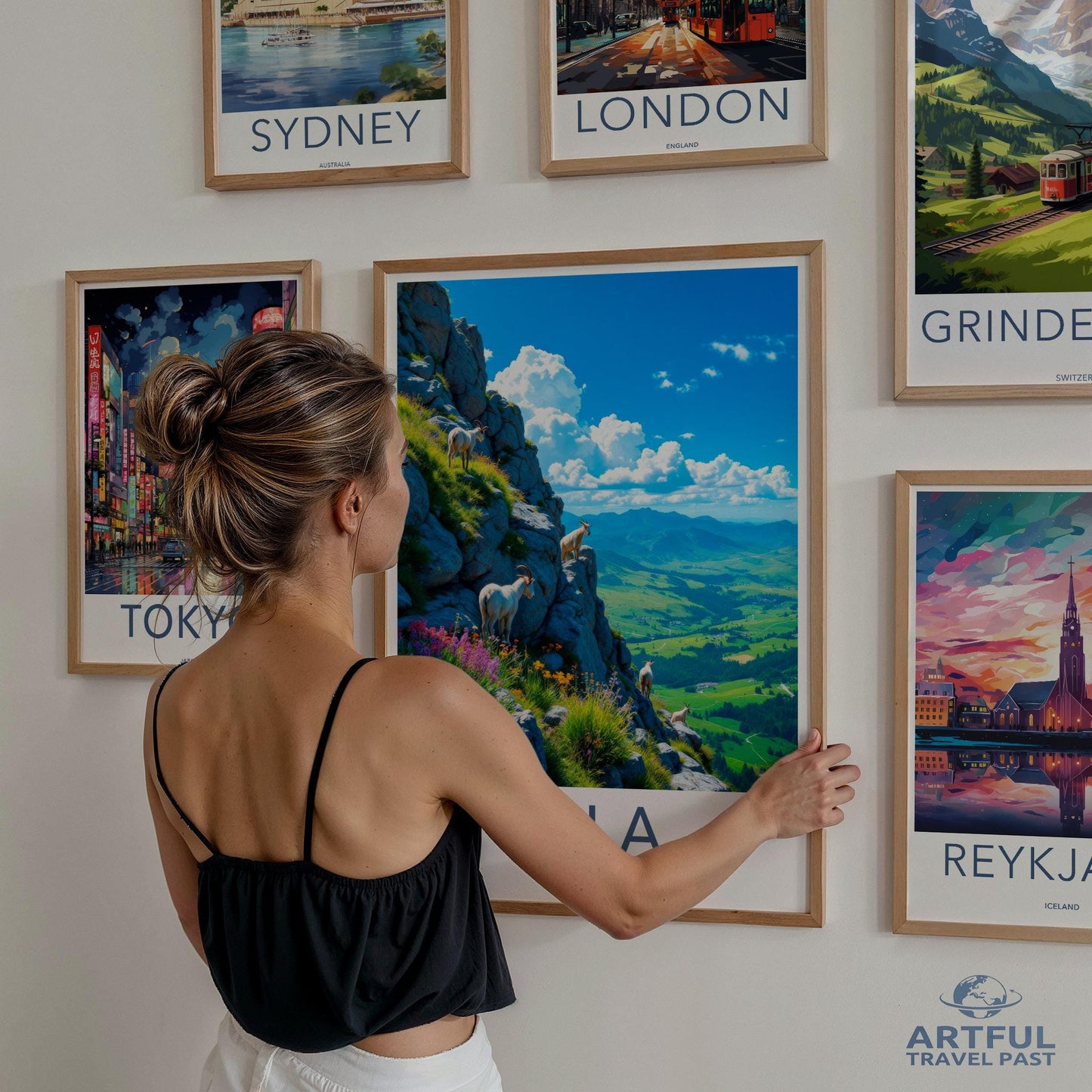 World Travel Poster Set, Cityscape Wall Art, Travel Destination Prints, Gallery Wall Decor, Adventure Theme Posters