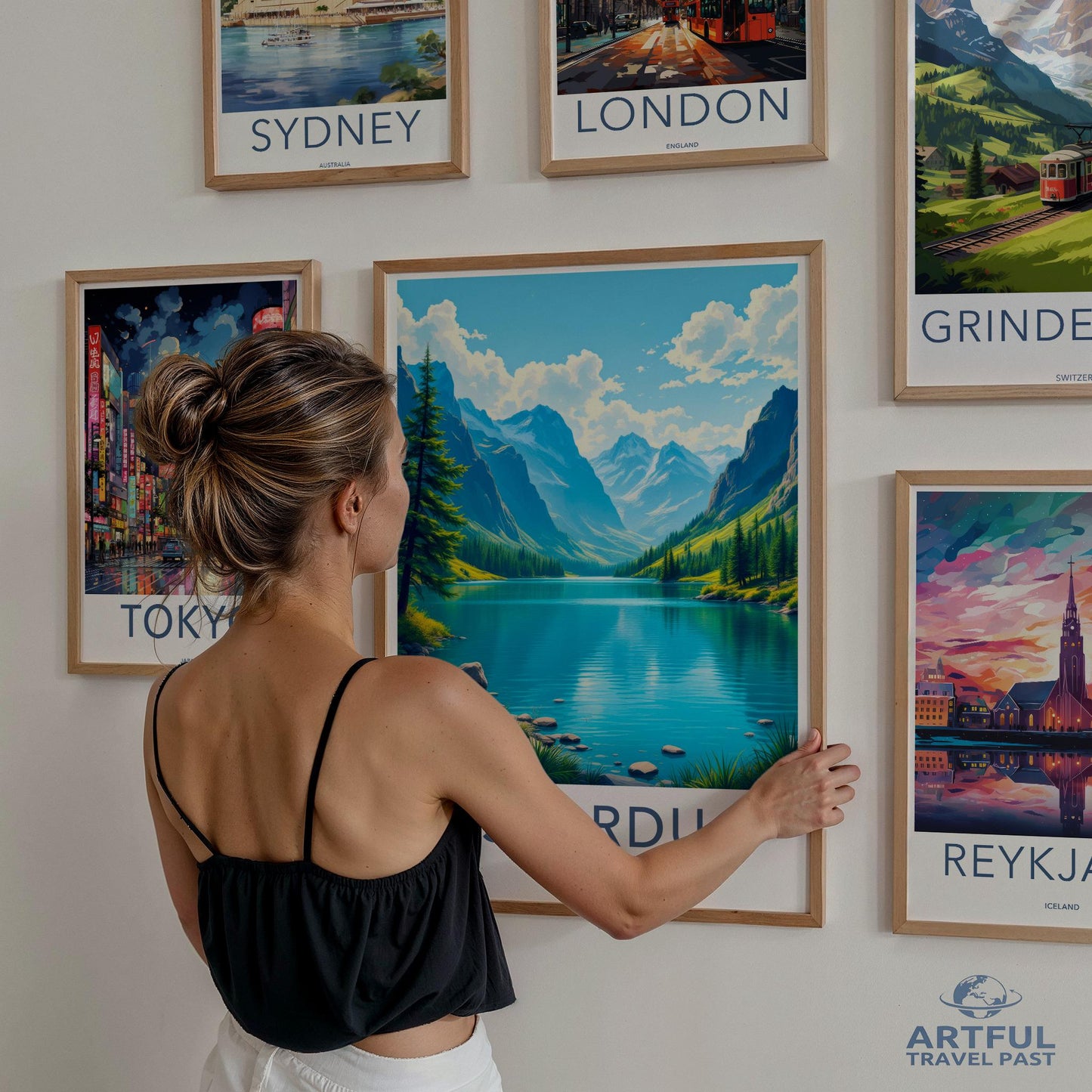 Travel poster set, World city art prints, Gallery wall art decor, Wanderlust wall art, Vacation destination posters