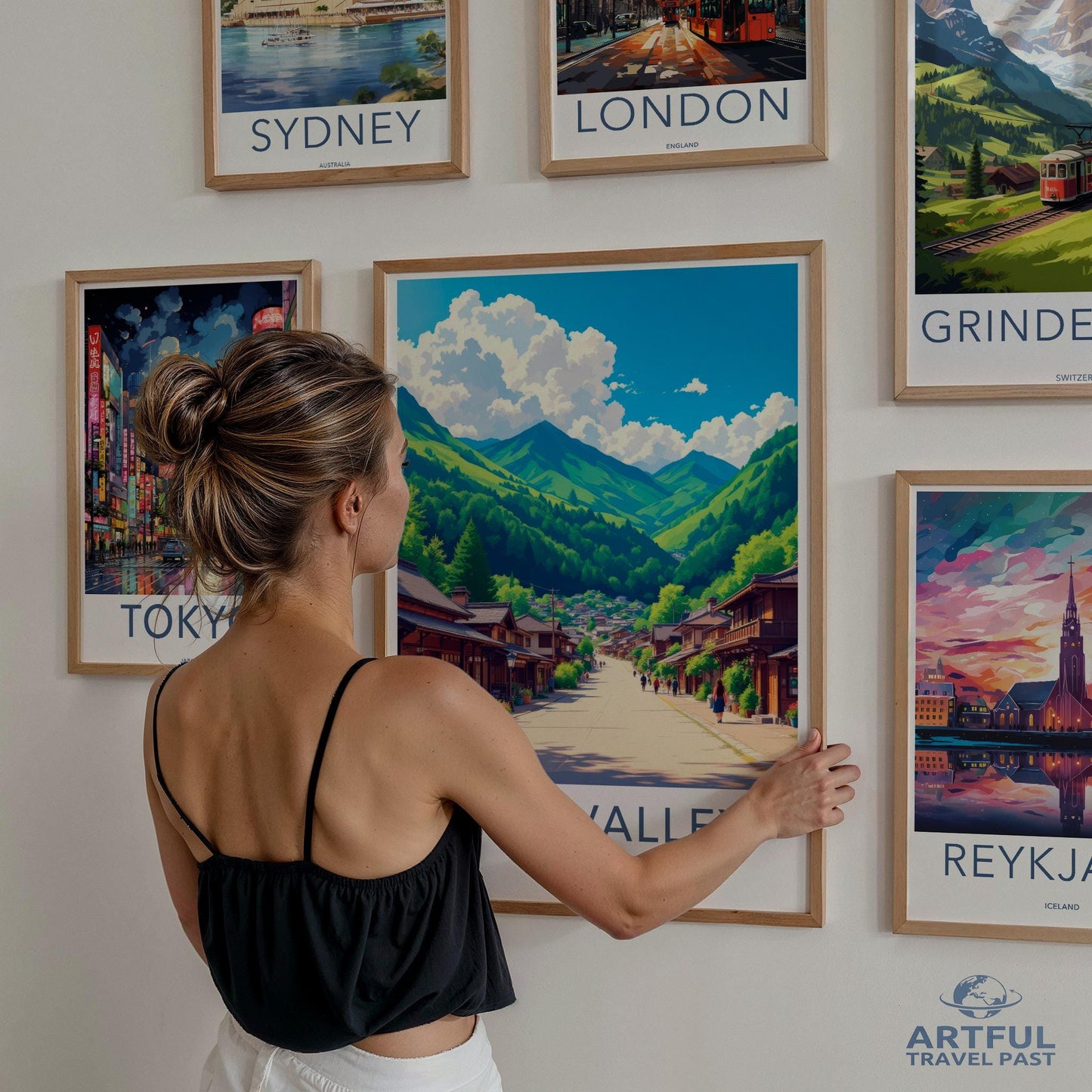 Travel Poster Set, Cityscape Wall Art, Vintage Travel Prints, Vacation Destination Decor, World Cities Art, Home Wall Decor