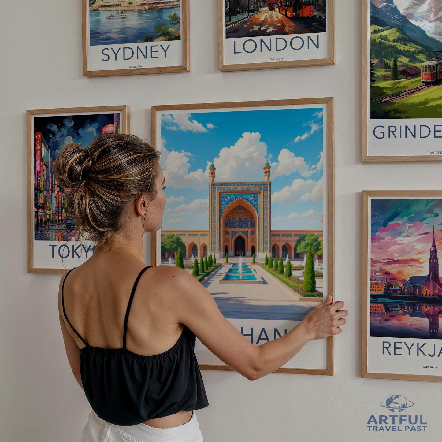 Travel Destination Poster Set, World City Wall Art, Modern Travel Prints, Cityscape Artwork, Home Decor, Gallery Wall Print