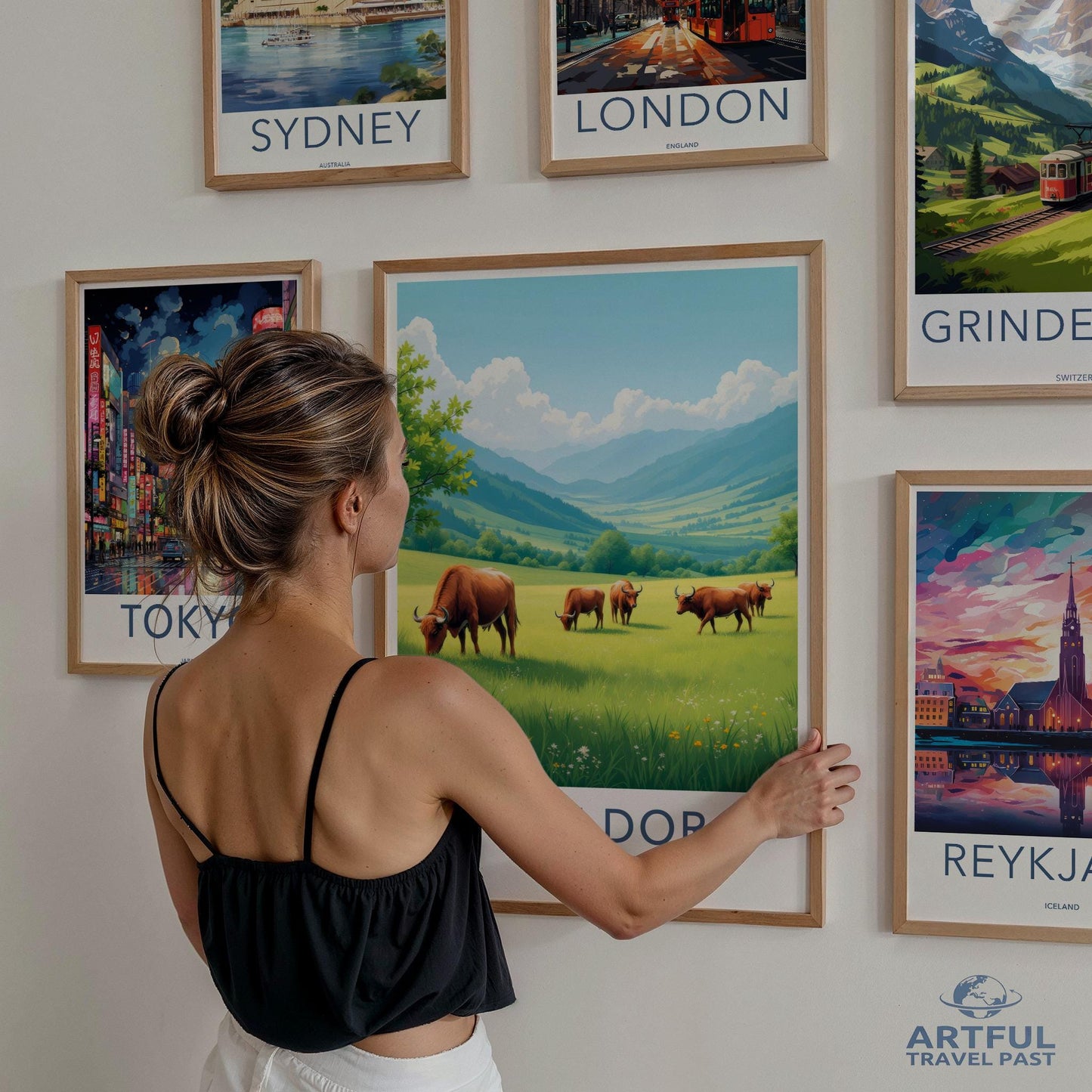 Travel Poster Collection, Vintage City Prints, Retro Wall Art, World Landmark Decor, Adventure Wall Art, Travel Themed Posters