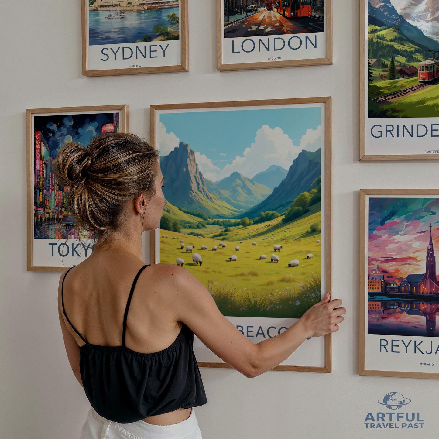 Vintage Travel Posters, Scenic Wall Art Print, City Landmarks Decor, Gallery Wall Set, Unique Wall Prints, Perfect Gift