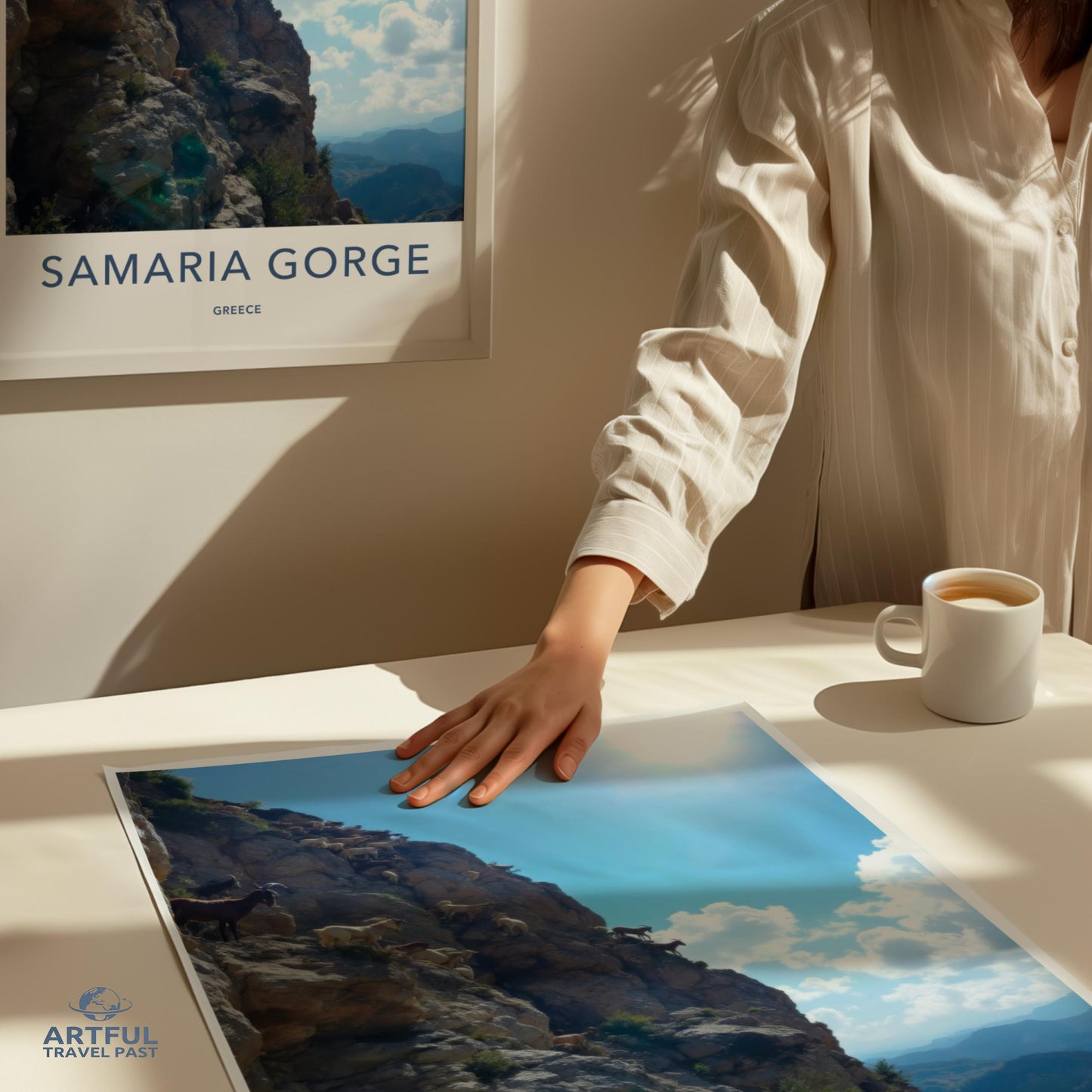 Samaria Gorge Greece Wall Art, Travel Poster, Scenic Landscape Print, Nature Photography, Home Decor, Wall Decoration, Greek Gift