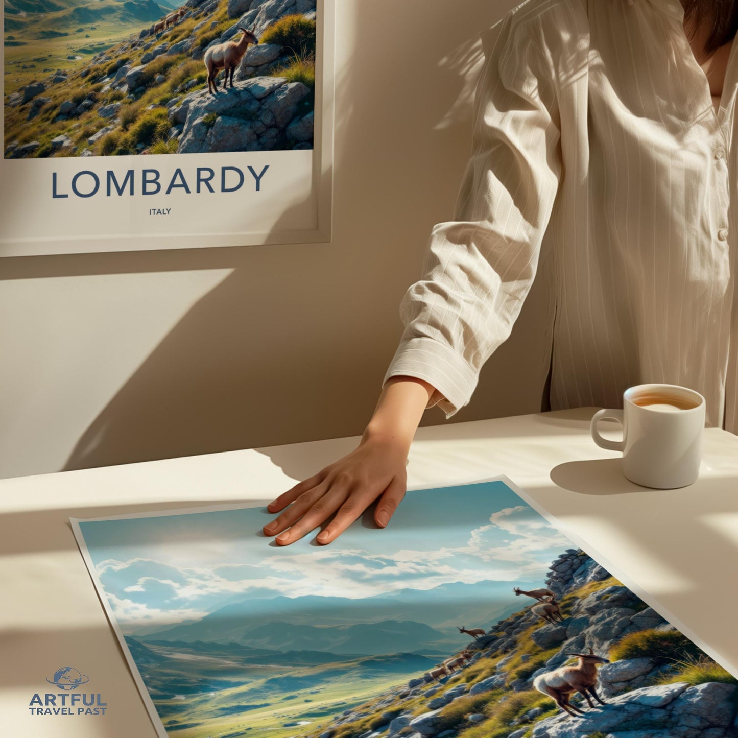 Lombardy Italy Wall Art Print, Scenic Mountain Landscape Poster, Travel Photography Decor, Nature Artwork for Home Office