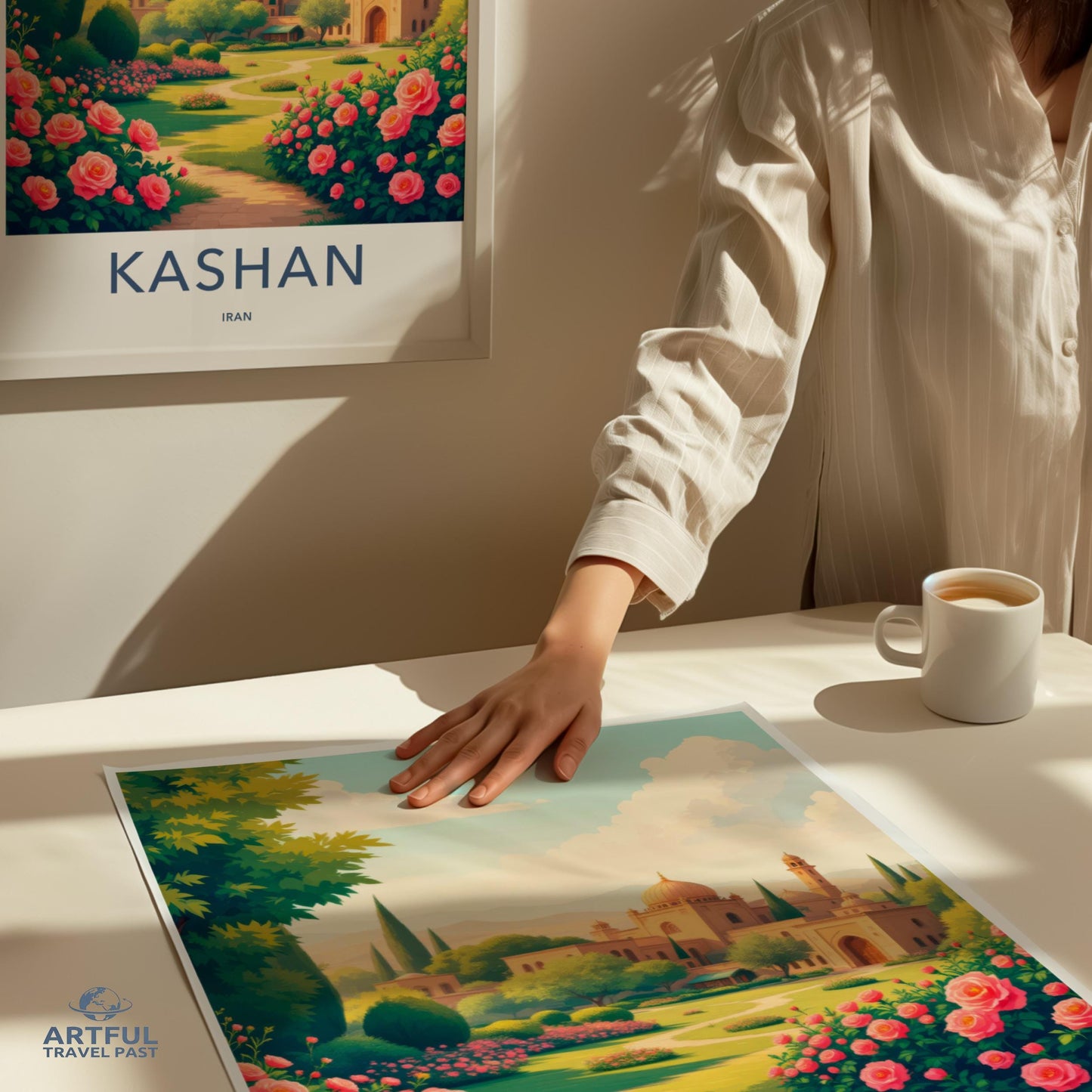 Scenic Kashan Poster, Iran Travel Print, Wall Art Decor, Vibrant Artwork for Home, Office Decor, Perfect Gift for Art Lovers
