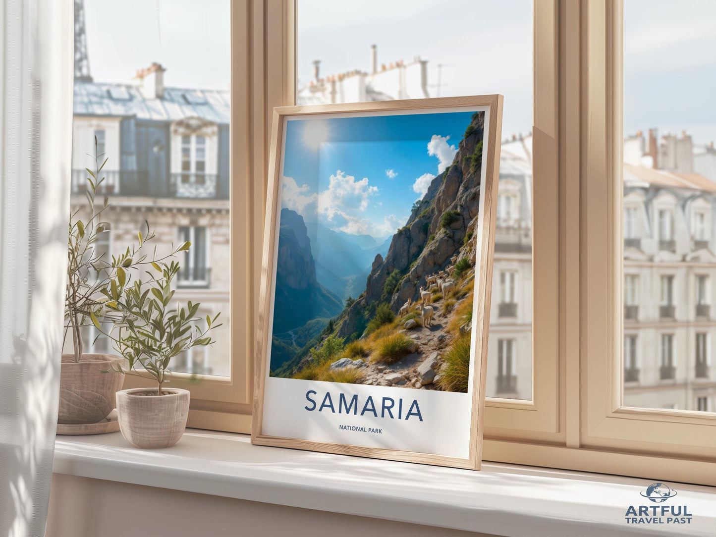 National Park Samaria Poster, Beautiful Landscape Print, Travel Photography Wall Art, Home Decor, Nature Scenery Poster, Gift Idea