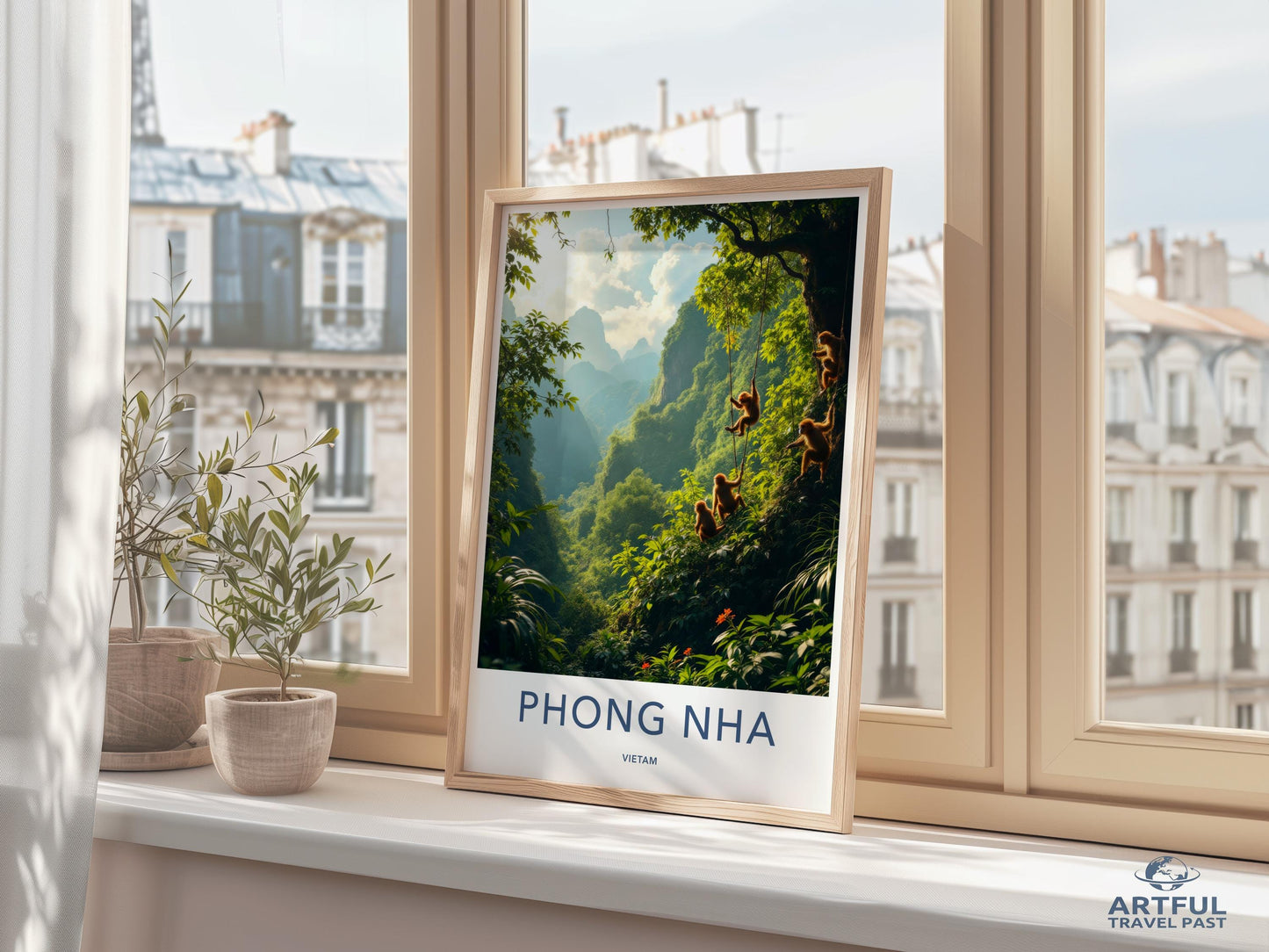 Vintage Phong Nha Vietnam Travel Poster Print, Nature Wall Art, Home Decor, Retro Art Print, Scenic Artwork, Landscape Poster, Gift Idea