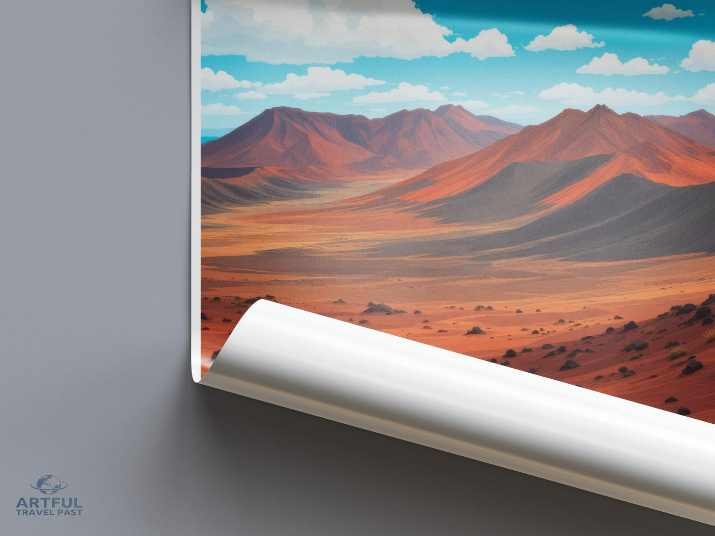 Desert mountain landscape art print, Scenic wall decor, Unique home decor, Travel inspired artwork, Nature wall art print