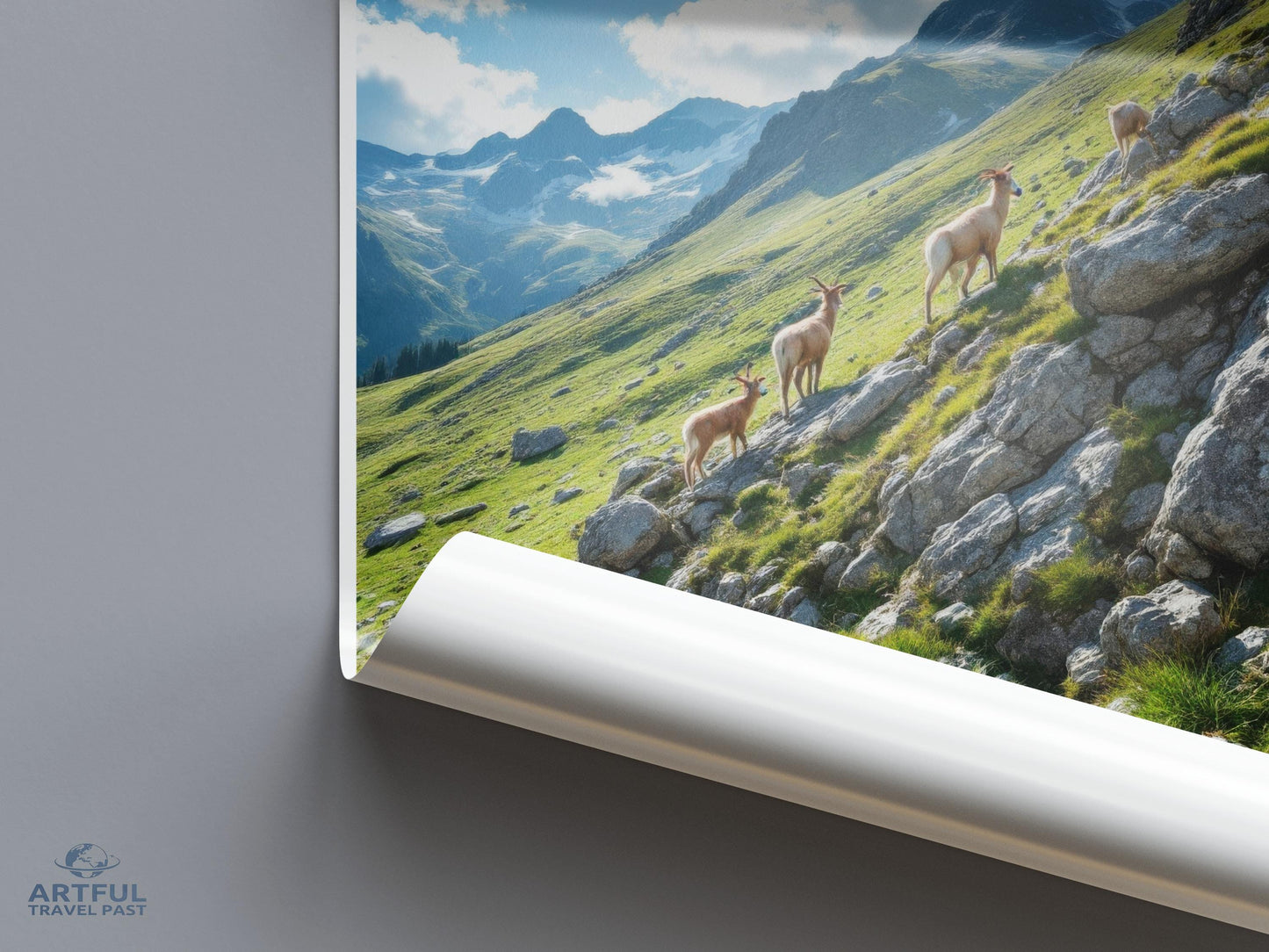 Mountain landscape wall art, nature photography print, scenic mountains decor, wildlife art poster, hiking adventure photo, outdoor scenery