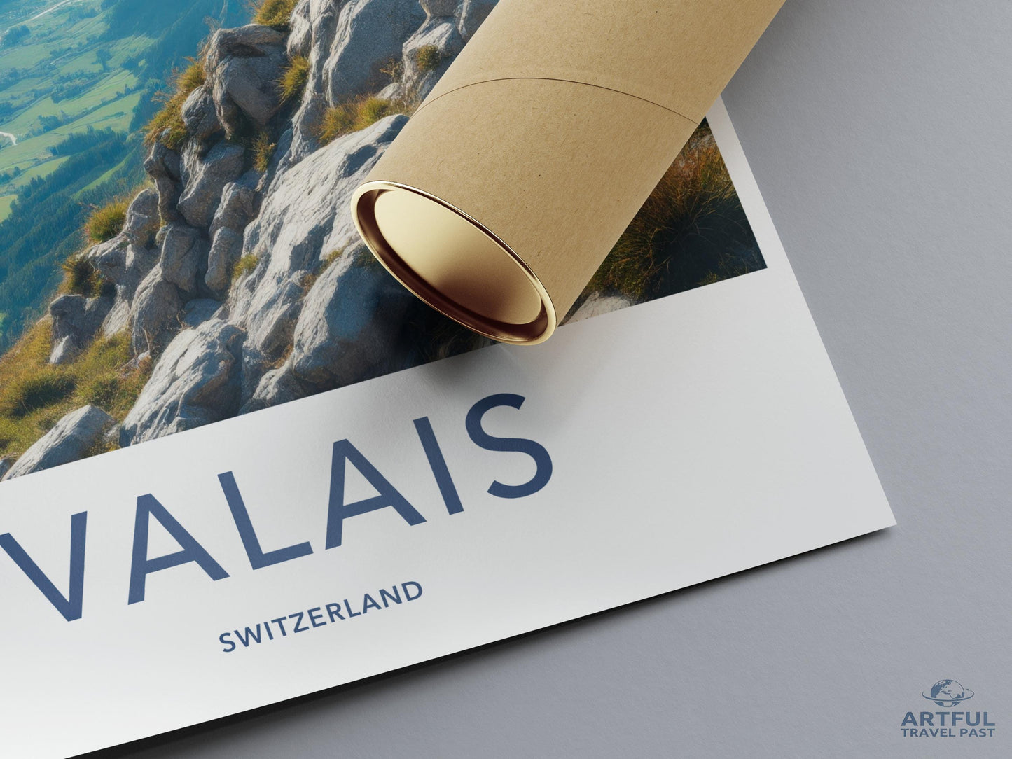 Valais Switzerland Travel Poster, Artful Travel Poster, Wall Art, Landscape Photography Print, Scenic Nature Wall Decor