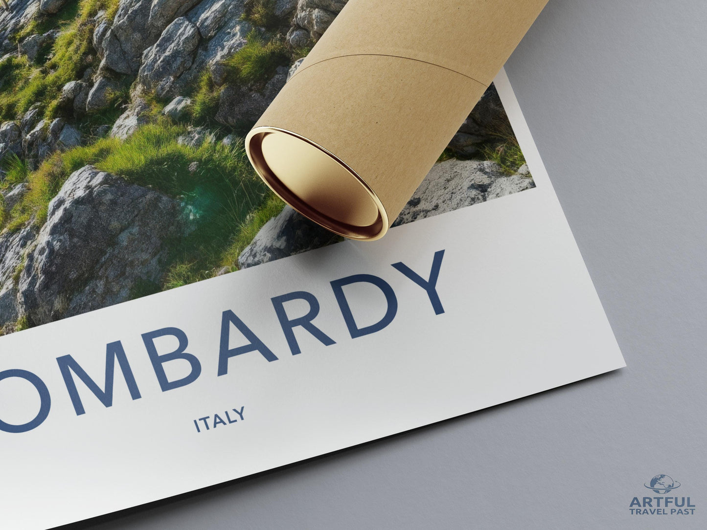 Lombardy Italy travel poster, scenic Italy wall art, vintage style Italy decor, Italian landscape print, Lombardy travel print