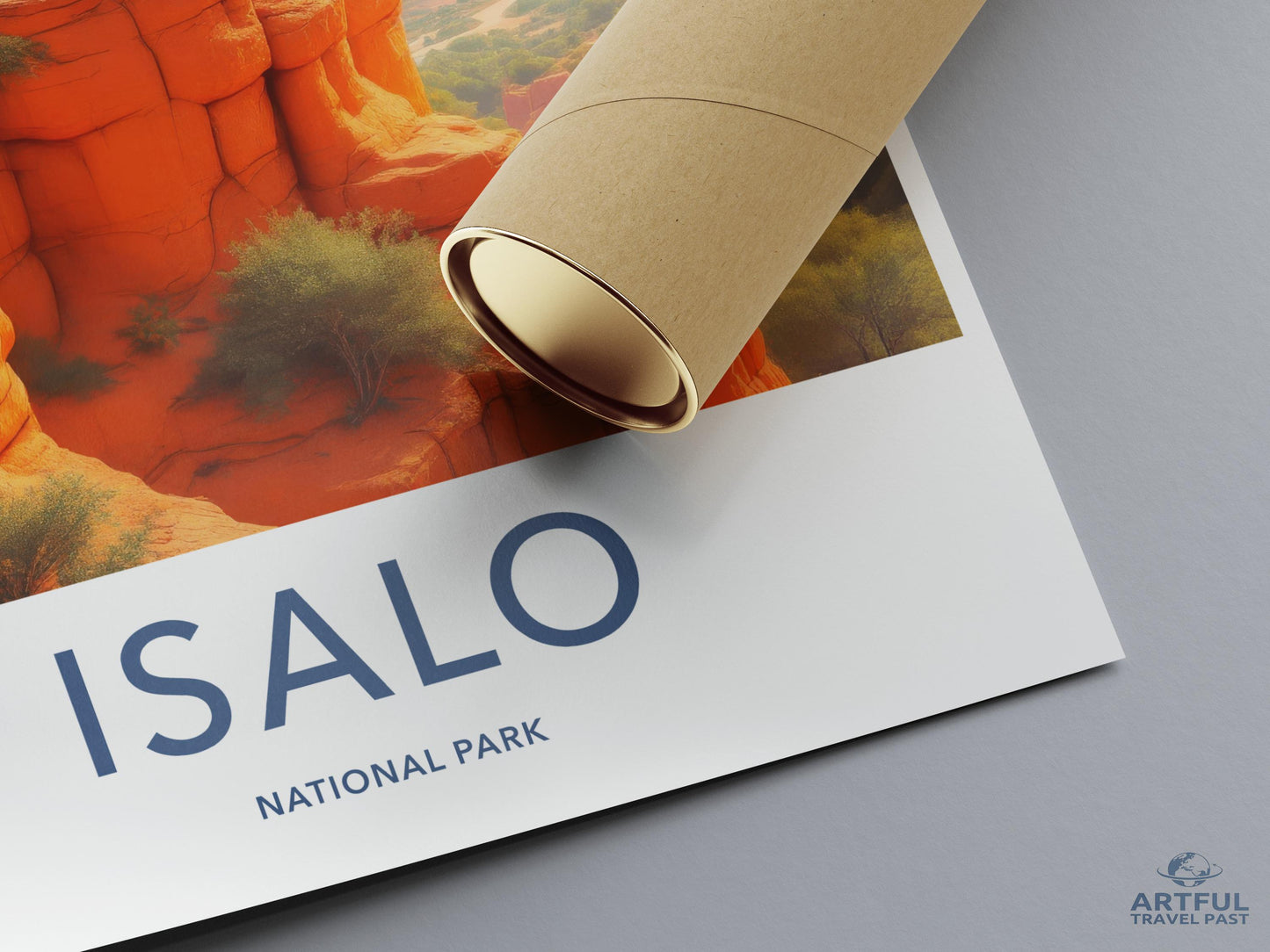 Isalo National Park travel poster, Nature landscape art print, Scenic wall decor, Adventure travel artwork, Gift for travelers