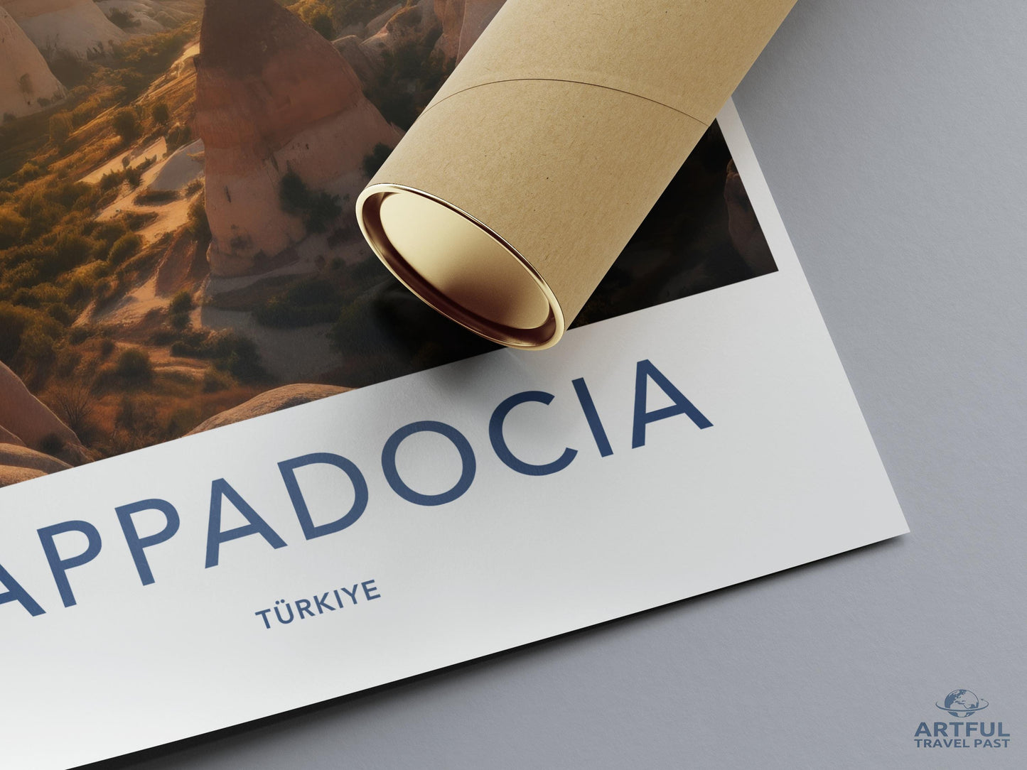 Cappadocia Travel Poster, Wall Art Print, Vintage Tourism Decor, Home Decor, Landscape Art, Office Poster, Türkiye Artwork