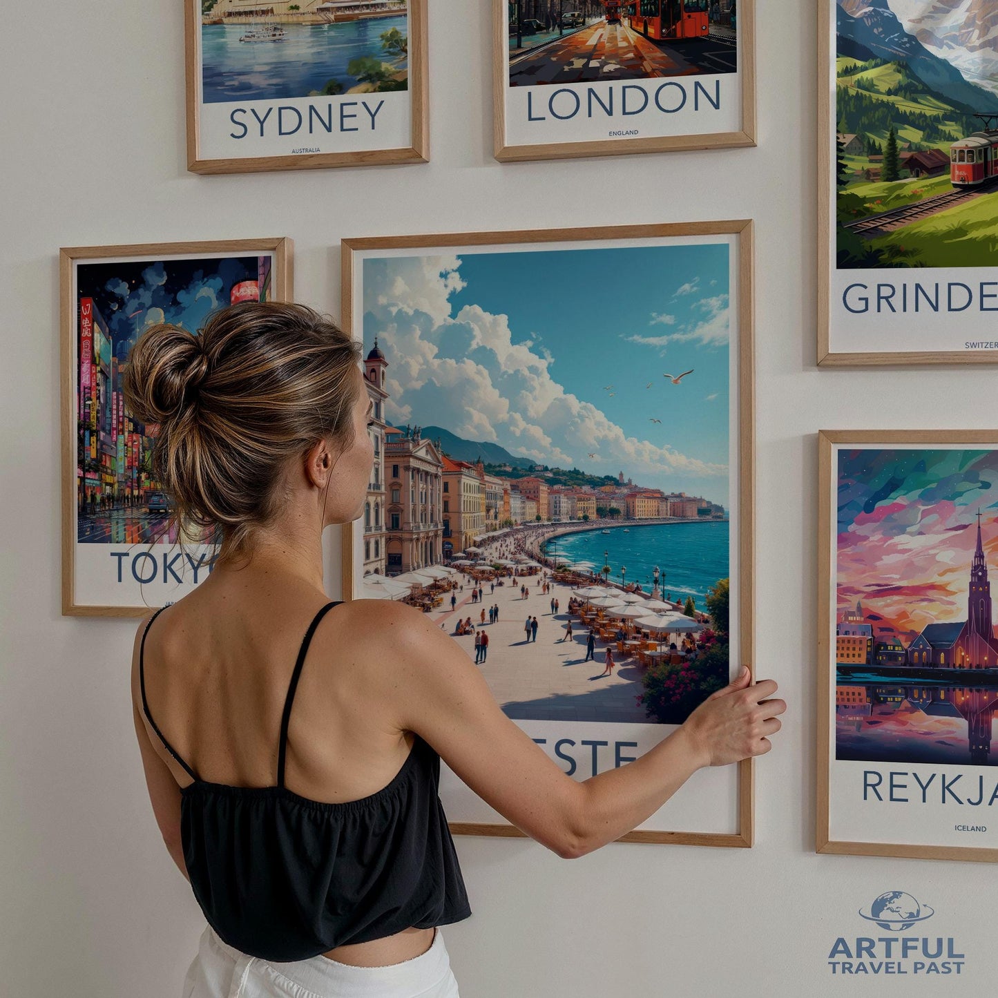 Travel Wall Art, City Poster Set, Vintage City Prints, European City Art, Travel Decor, Living Room Art, Gallery Wall, Art Gift
