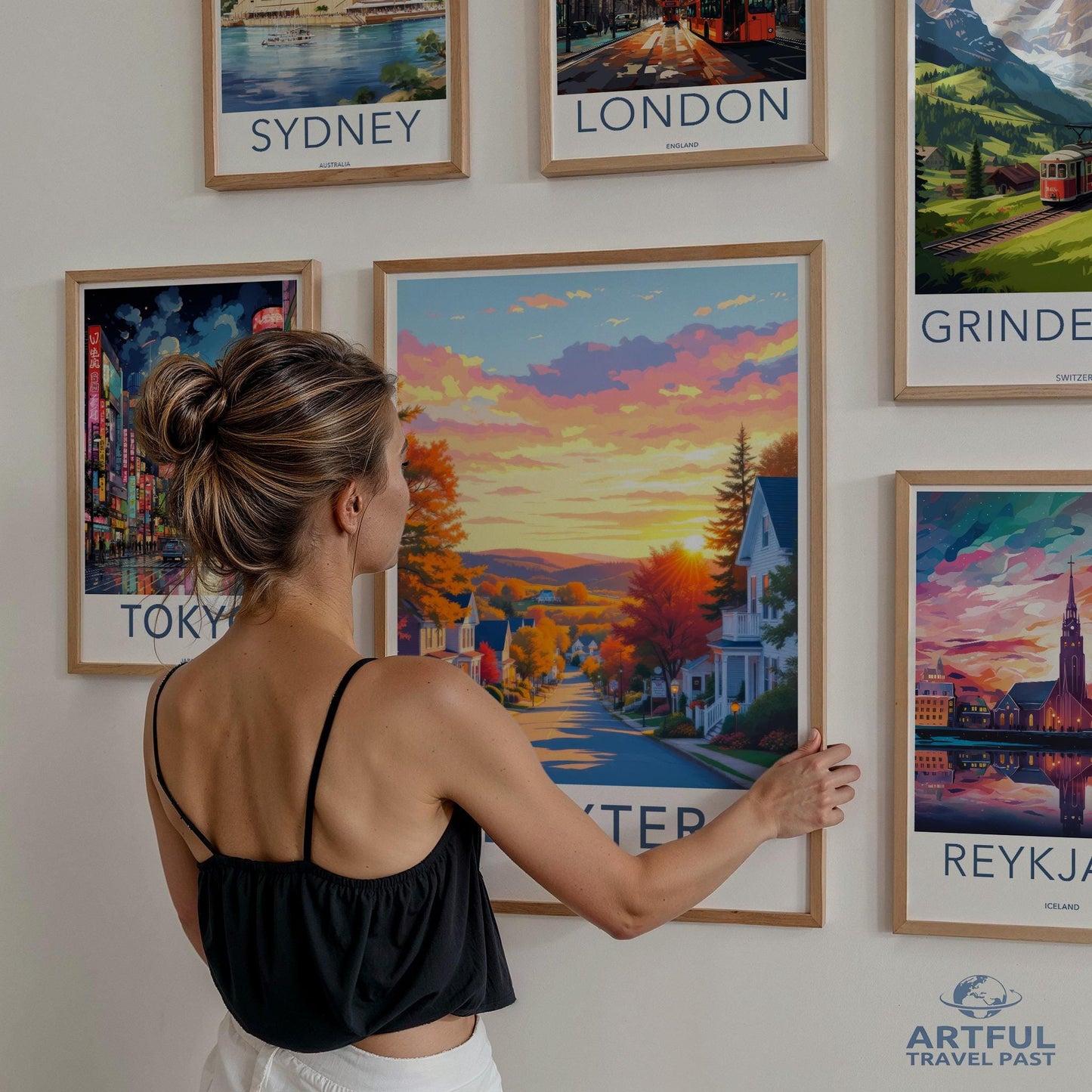 Travel Poster Wall Art, Cityscape Prints Collection, Colorful Destination Artwork, Travel Memories Decor, Wanderlust Wall Decor