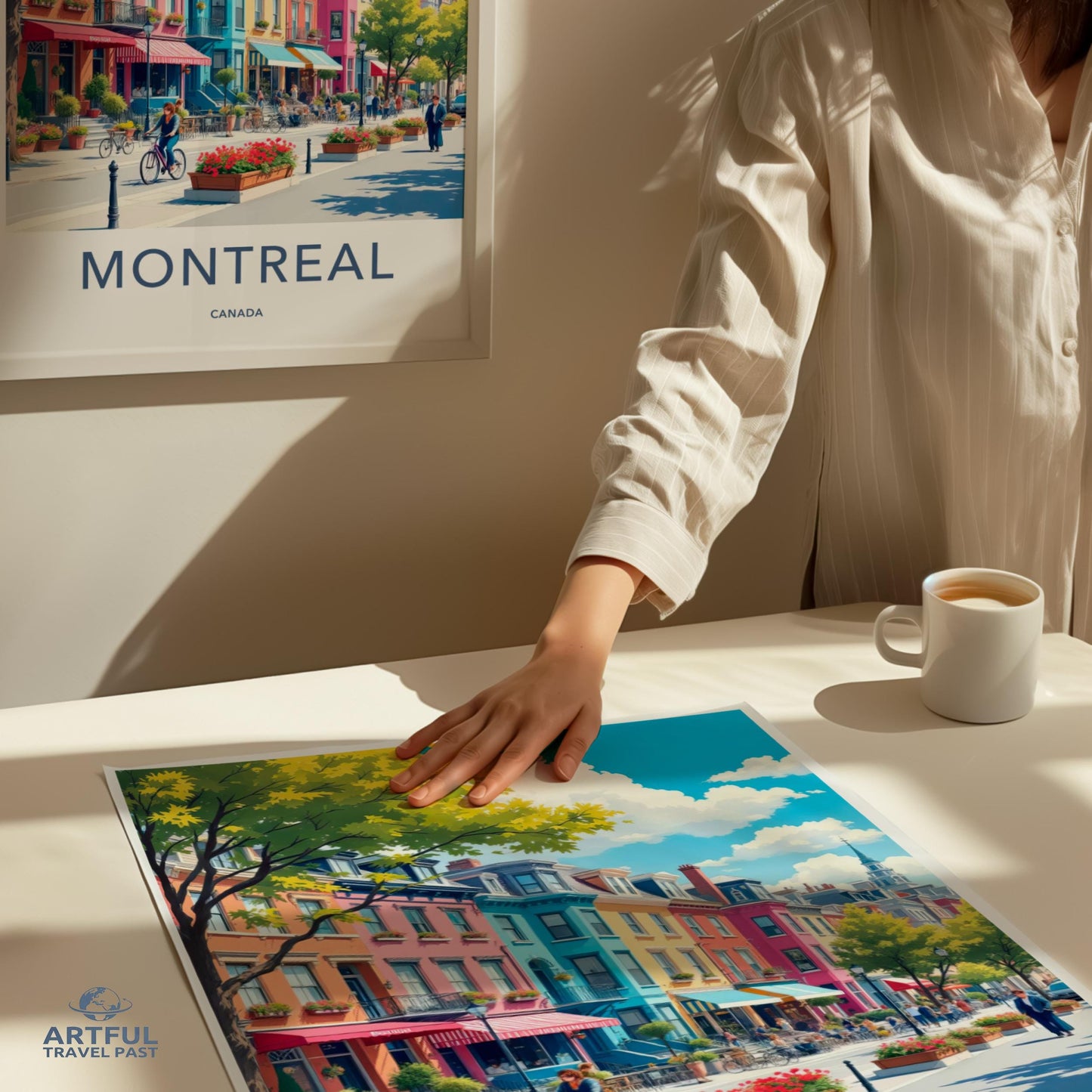 Vintage Montreal Travel Poster, Colorful City Art Print, Wall Decor, Canada Souvenir, Retro Art, Home Decoration, Gift for Travelers