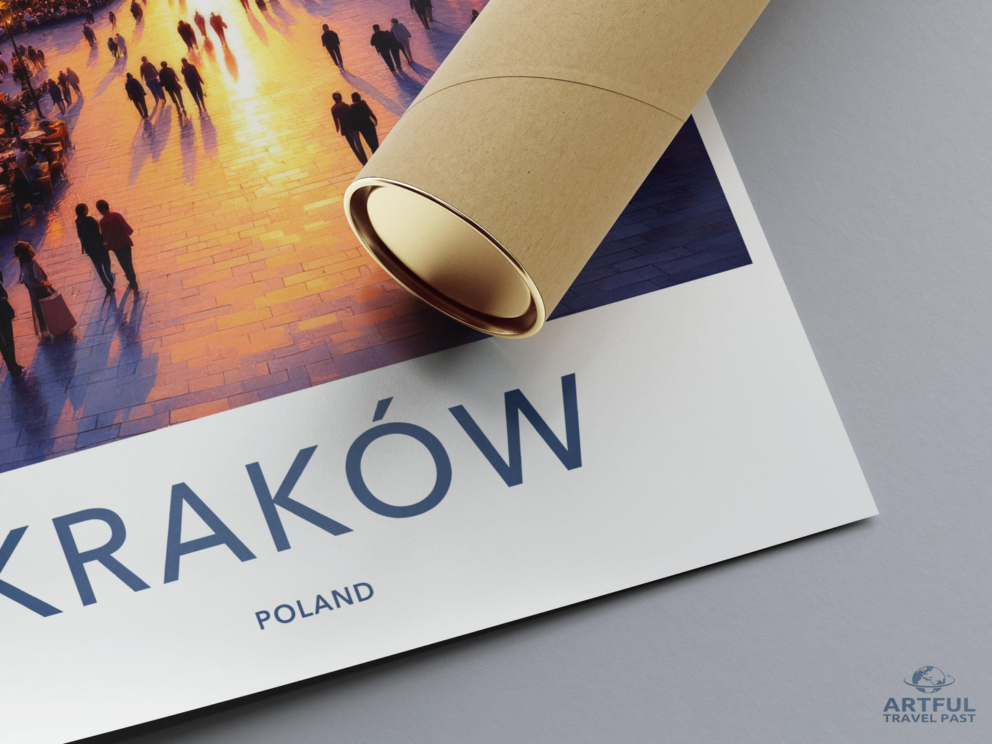 Krakow Poland Travel Poster, European City Street Art Print, Wall Decor, Landscape Photography, Artistic Gift for Travelers