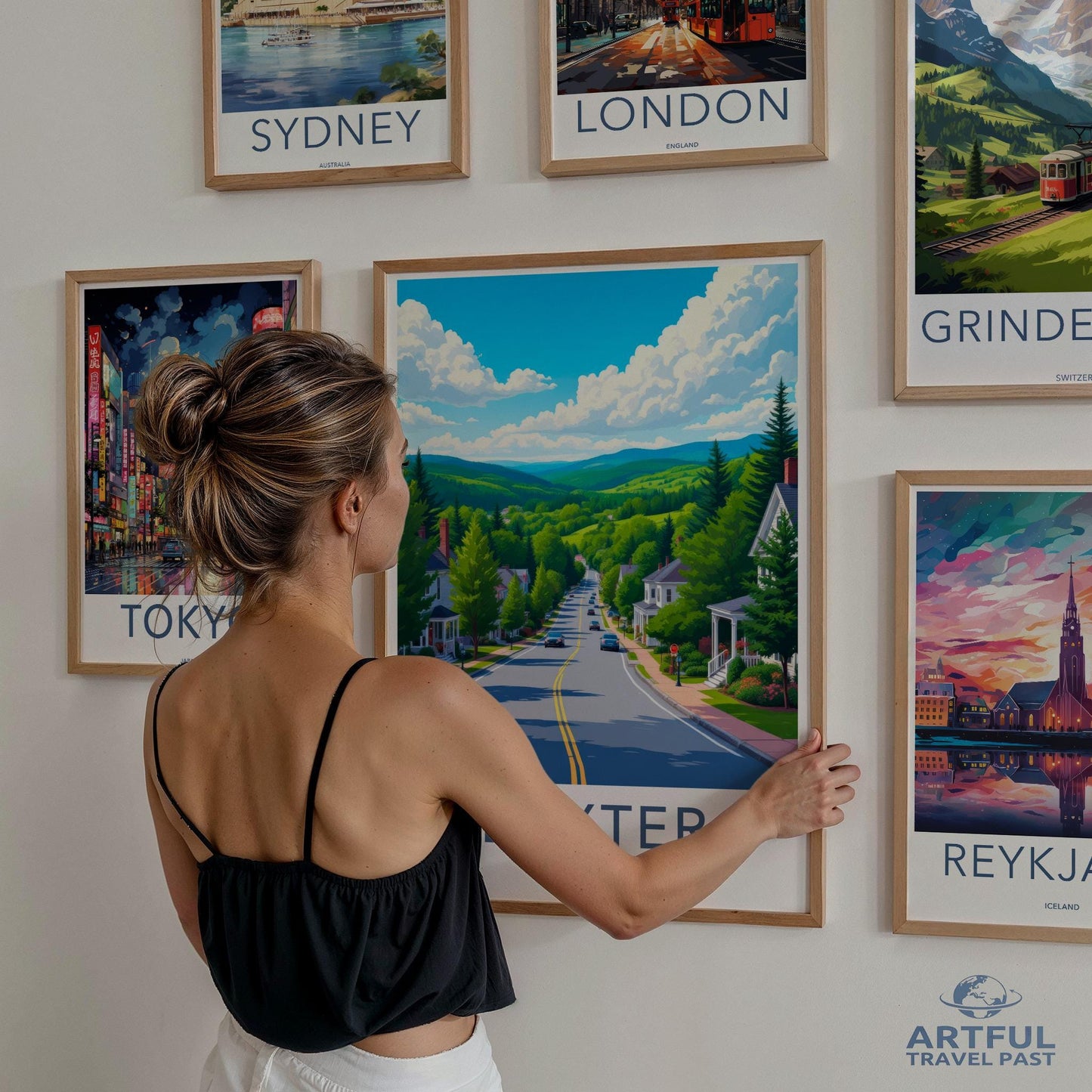 Travel Art Prints, City Posters Wall Decor, Travel Destination Artworks, Vibrant Travel Posters, Home Decor Wall Art