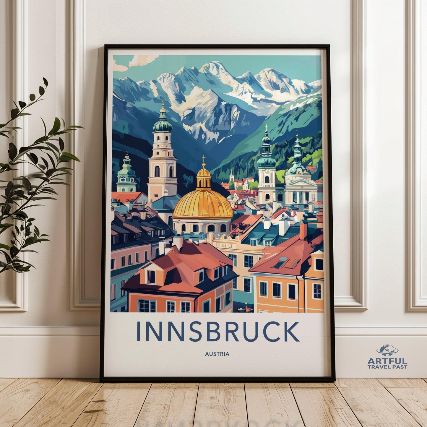 Innsbruck Poster | Austria Wall Art | Europe Decor
