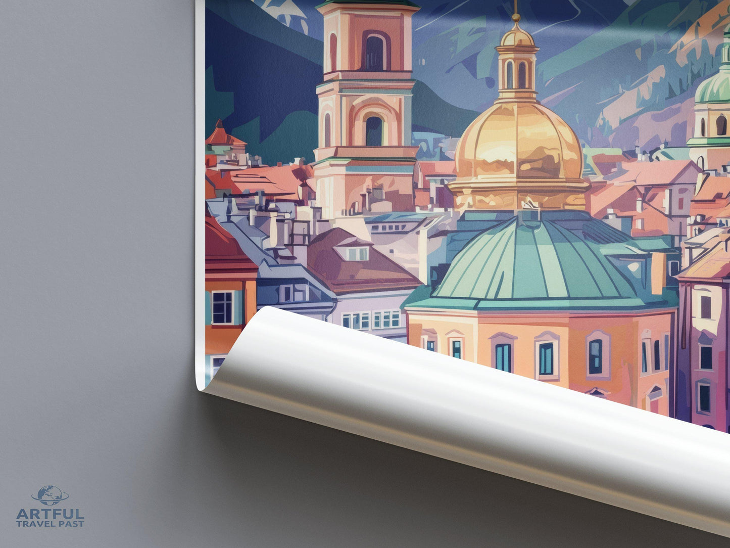 Innsbruck Poster | Austria Wall Art | Europe Decor
