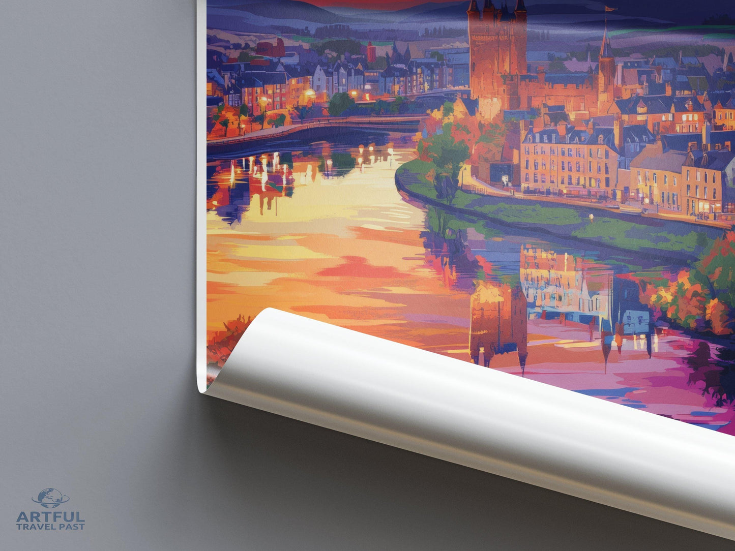 Inverness Poster | Scotland Wall Art | UK Decor
