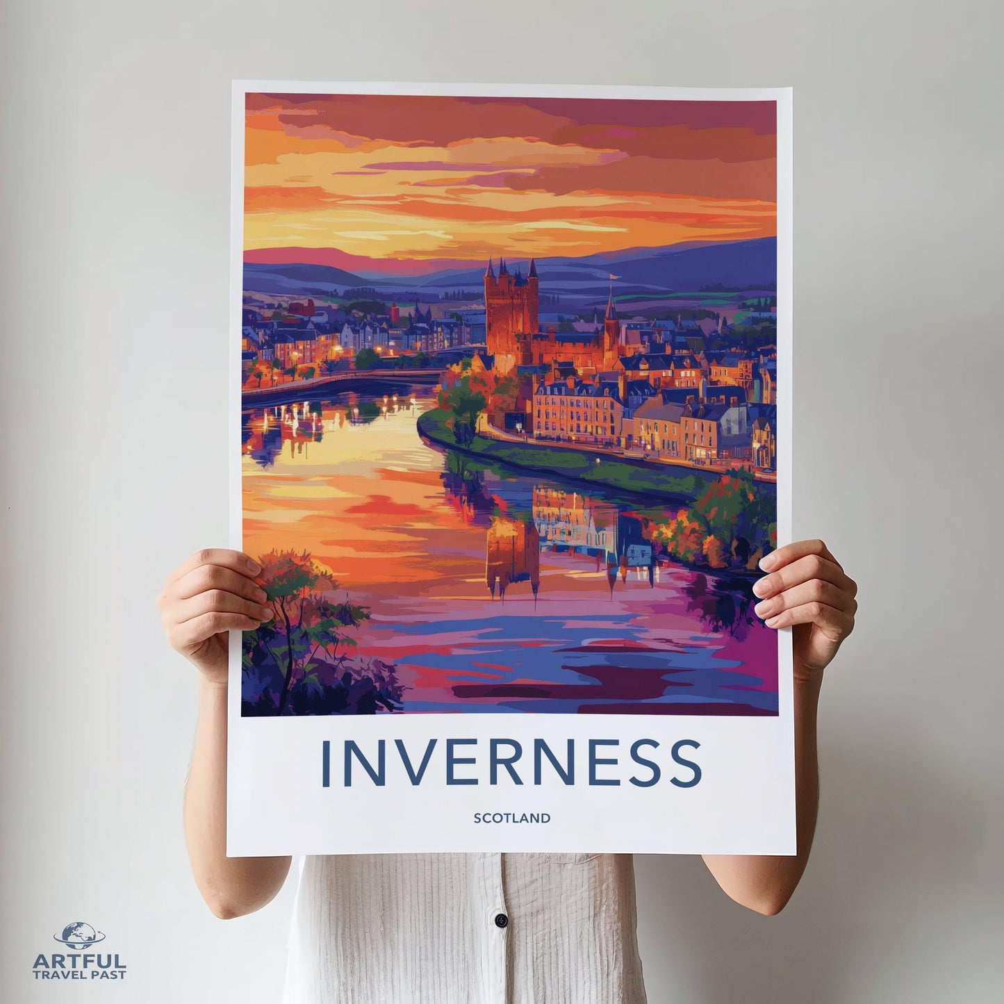 Inverness Poster | Scotland Wall Art | UK Decor