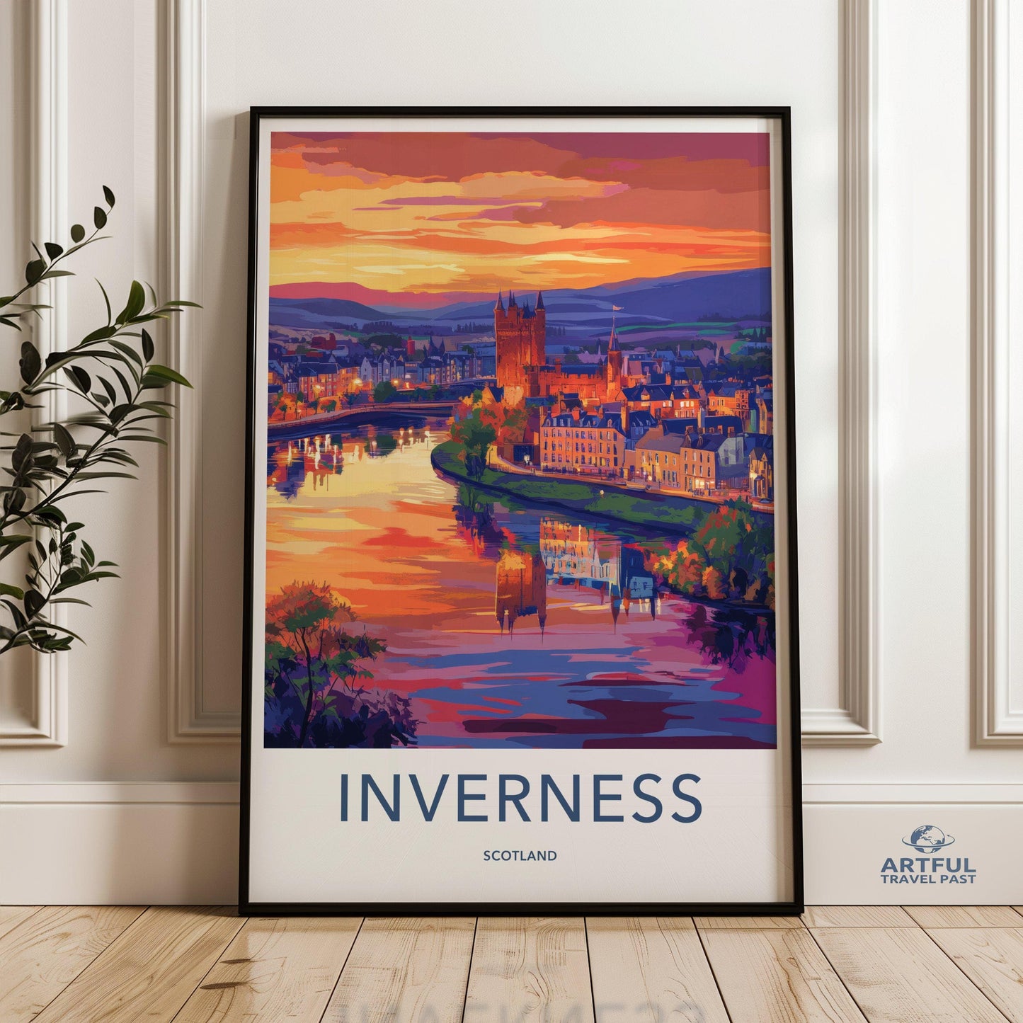 Inverness Poster | Scotland Wall Art | UK Decor