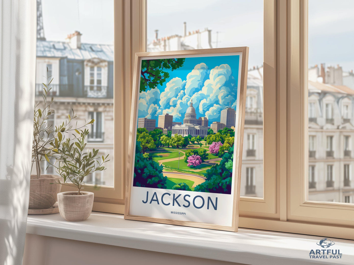 Jackson Poster - Mississippi Wall Art