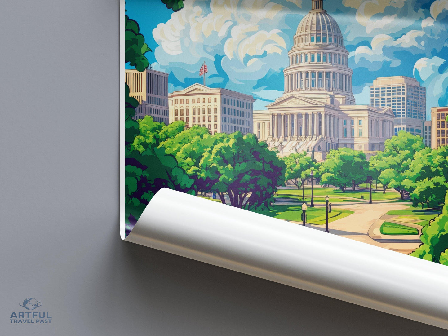 Jackson Poster | Mississippi Wall Art | America Decor